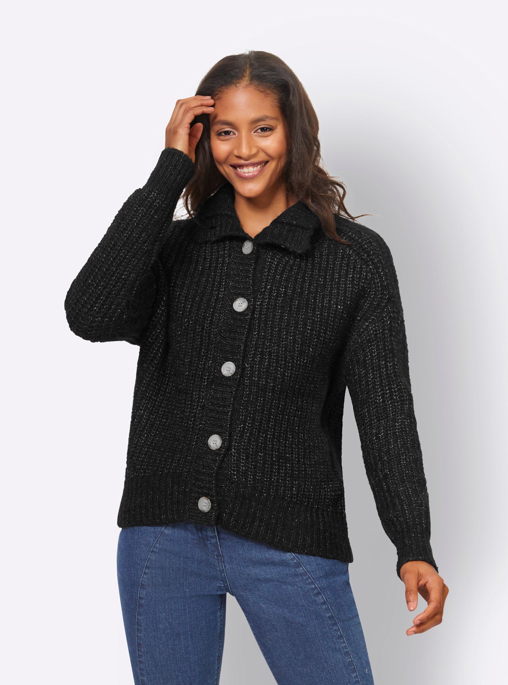 Strickjacke heine schwarz