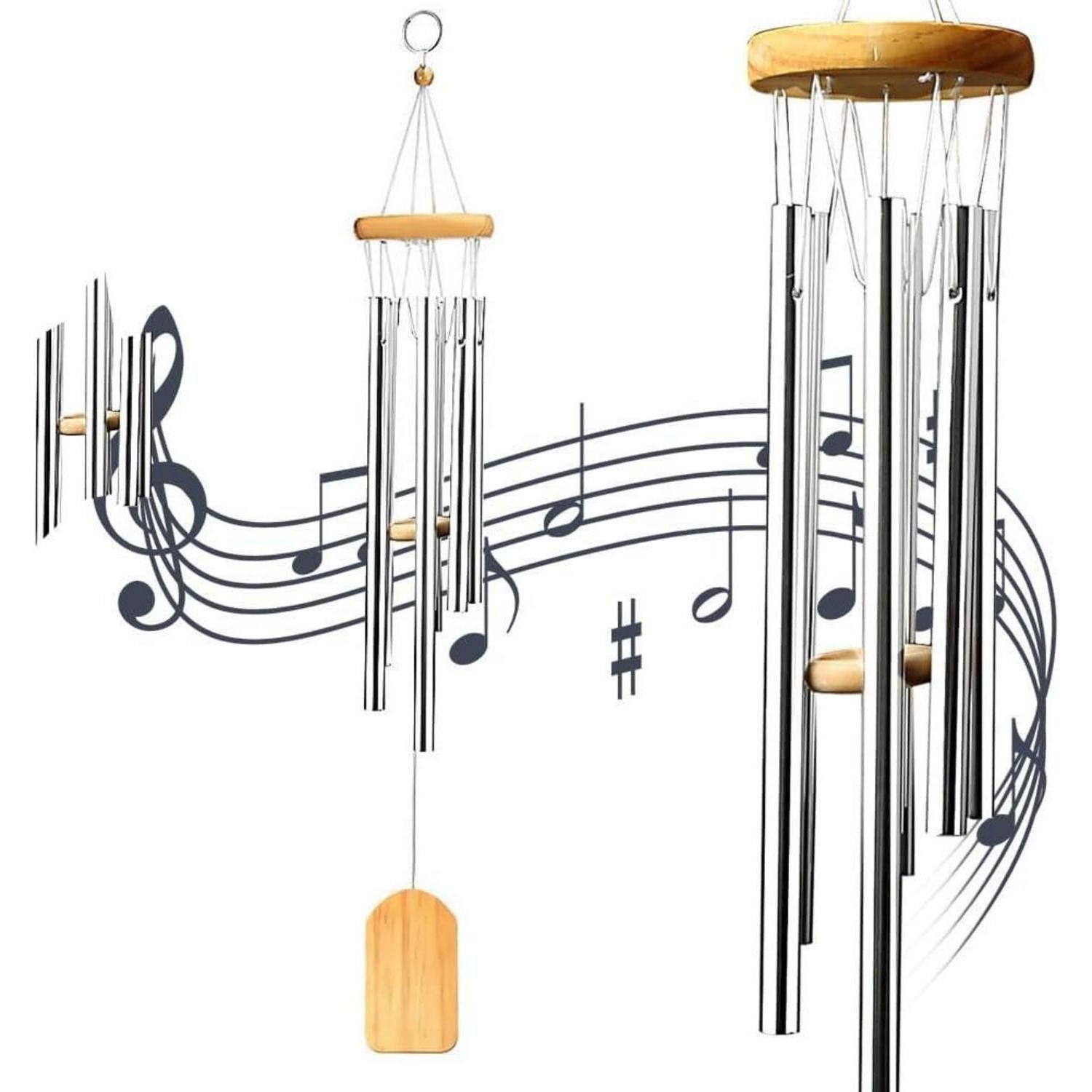 LuxusKollektion Windspiel OstalbKlang Windspiele Metall für Draußen Hängend