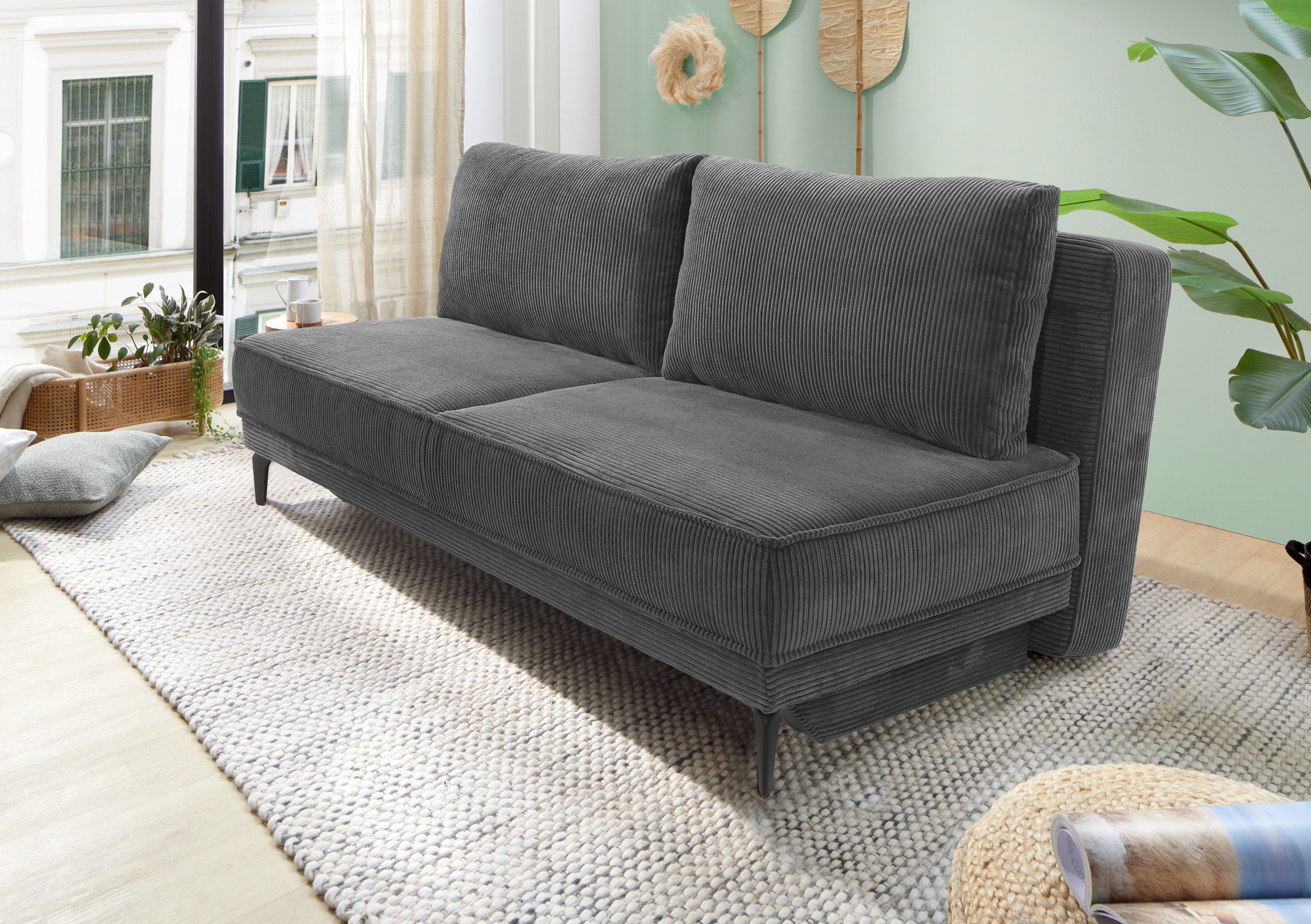 Jockenhöfer Gruppe Schlafsofa Maestro, B: 203 cm, Liegefl. 161x200 cm, Dauerschläfer, mit Schlaffunktion & Bettkasten, Tonnentaschenfederkern