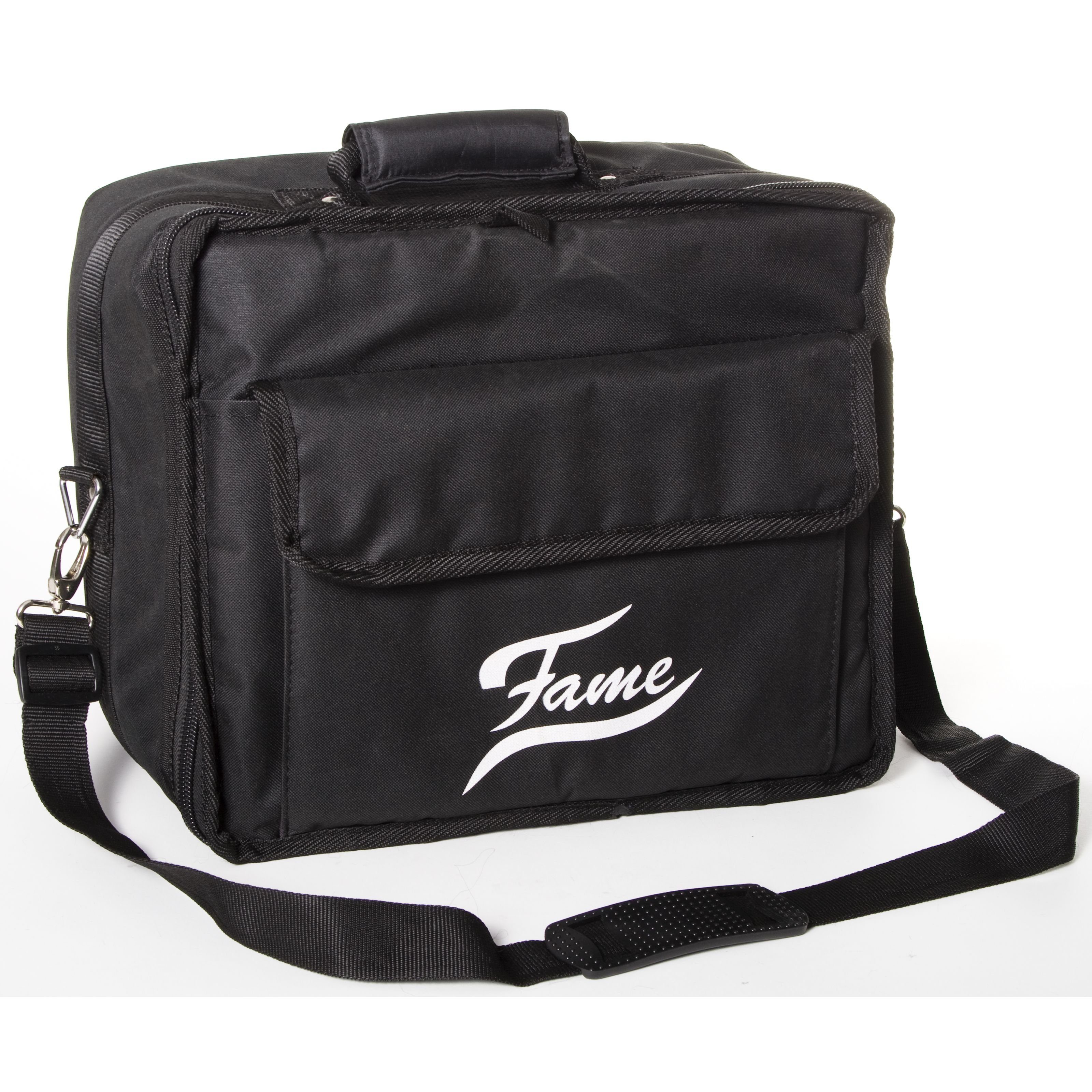 FAME Aufbewahrungstasche (Doppelpedal Bag DDP Schwarz Gepolsterte Nylon-Tasche Drum Hardware Stabiler Reißverschluss Trennvorrichtung Sicherer Instrumentenschutz, Bags und Cases, Hardware Bags), Doppelpedal Bag DDP, Drum Hardware, Gepolsterte Nylon-Tasche