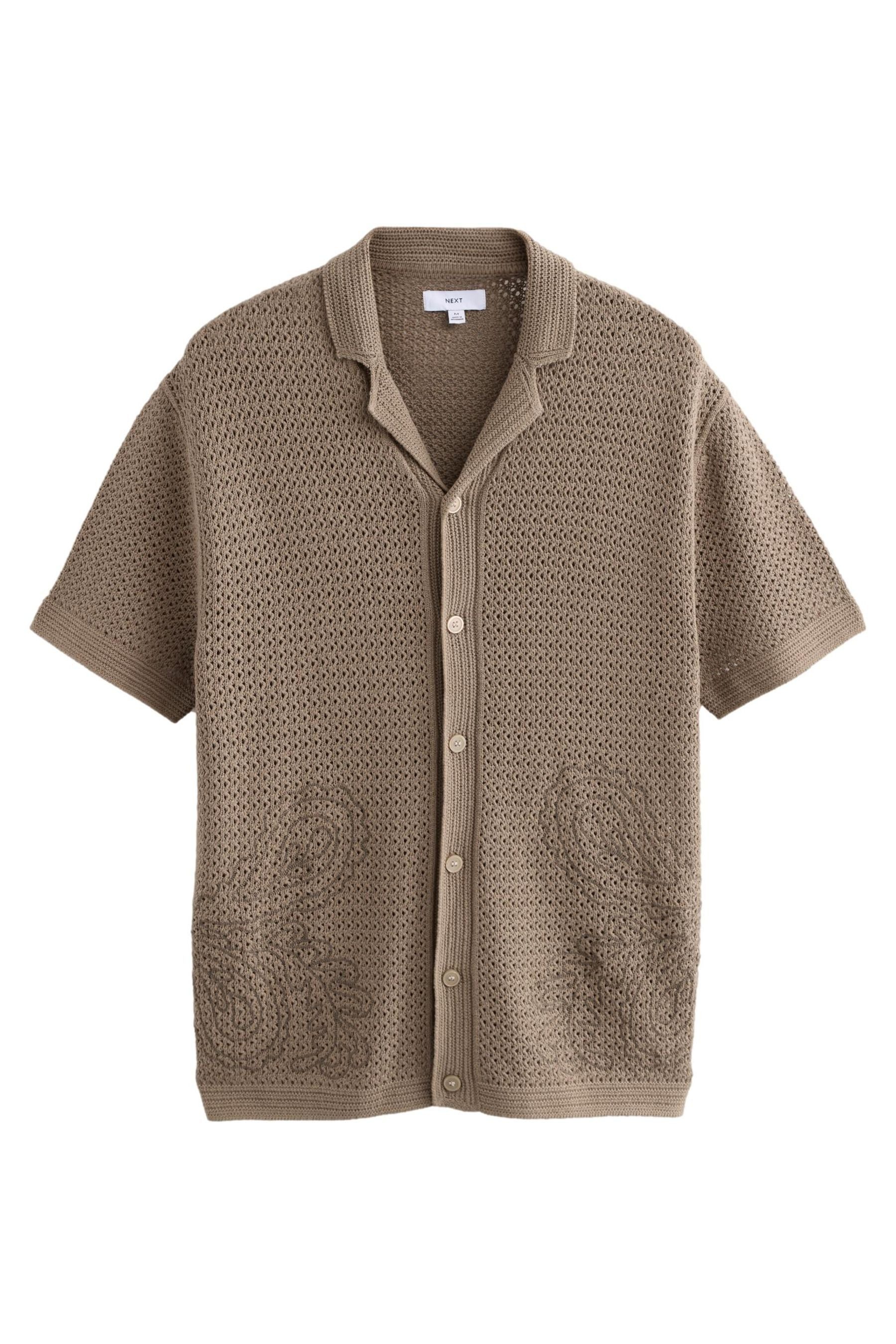 Next Kurzarmhemd Strick-Kurzarmhemd Regular Fit mit Kubakragen (1-tlg) günstig online kaufen
