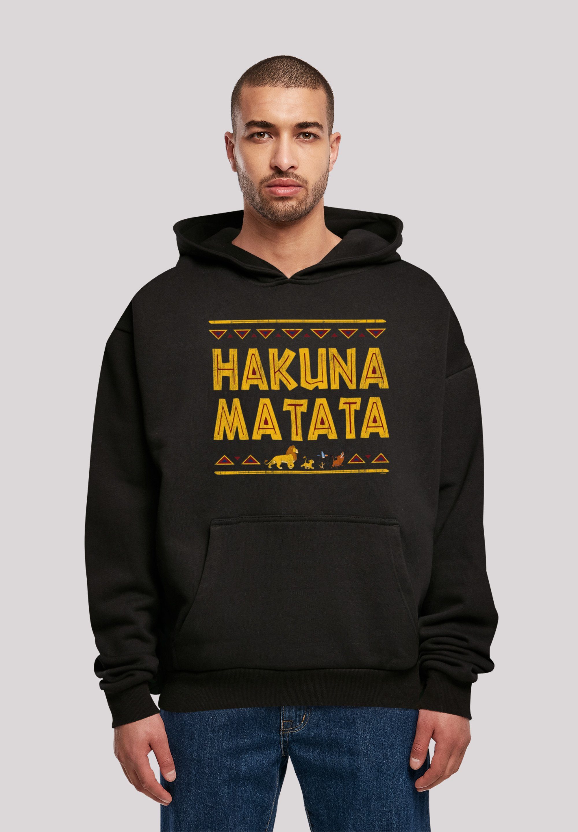 F4NT4STIC Kapuzenpullover König der Löwen Hakuna Matata Herren,Premium Merch ,Oversize,Kapuzenpullover,Bedruckt | Sweatshirts