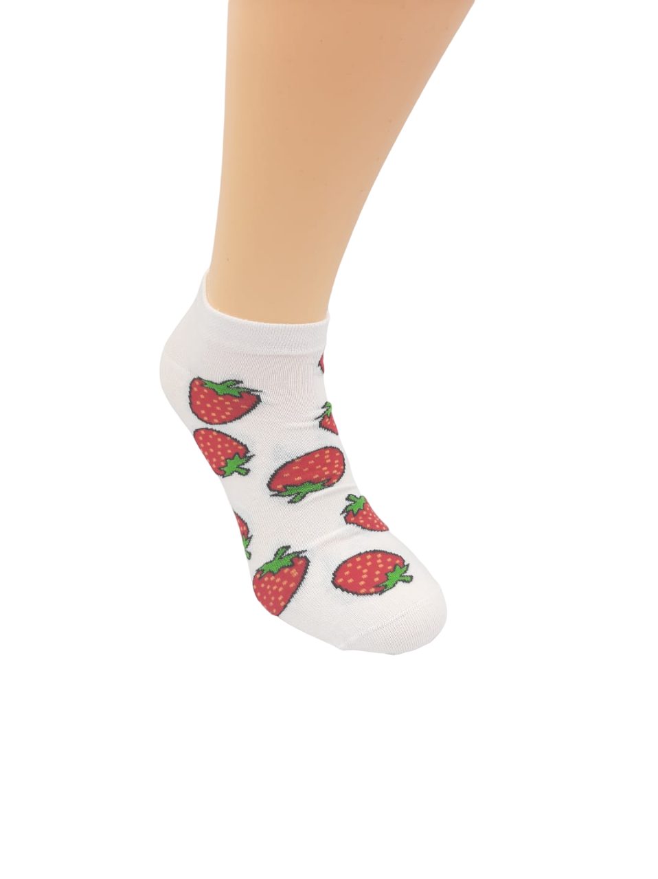 AbgeStrumpft Freizeitsocken AbgeStrumpft Erdbeere Sneaker (1 Paar, 1-Paar, 1 Paar) nahtloser Zehenanschluss