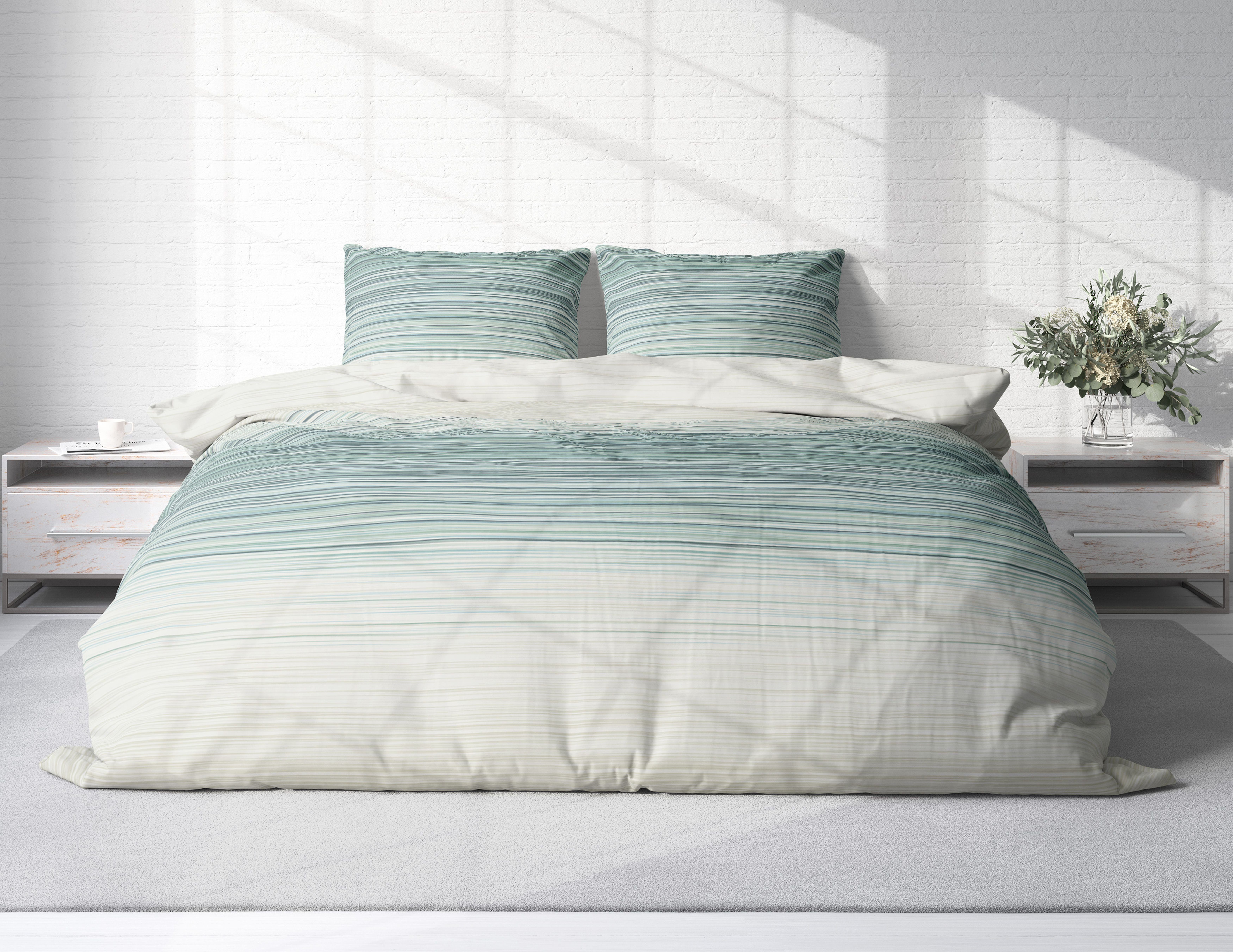 One Home Bettwäsche Modern, Renforcé, 3 teilig, Streifen und gestreift, Bau günstig online kaufen