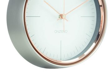 ONZENO Wanduhr THE REFLECTIVE. 22.4x22.4x6.5 cm (handgefertigte Design-Uhr)