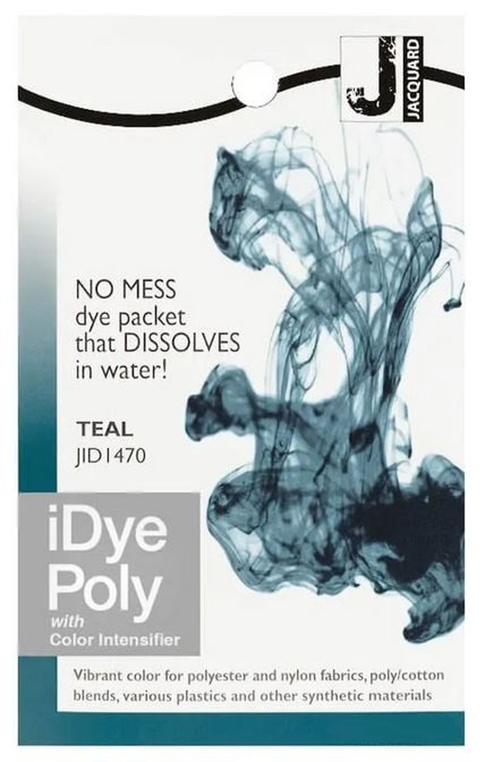 Jacquard Textilfarbe iDye Poly, Färbemittel für synthetische Gewebe, 14g Päckchen inkl. Farbverstärker