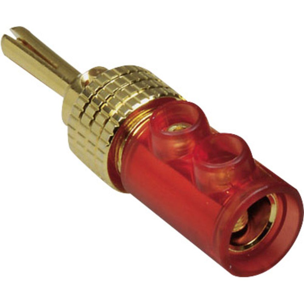 TRU COMPONENTS Bananenstecker Stecker, gerade Stift-Ø: 4 mm Rot 1 St. Labor-Netzteil