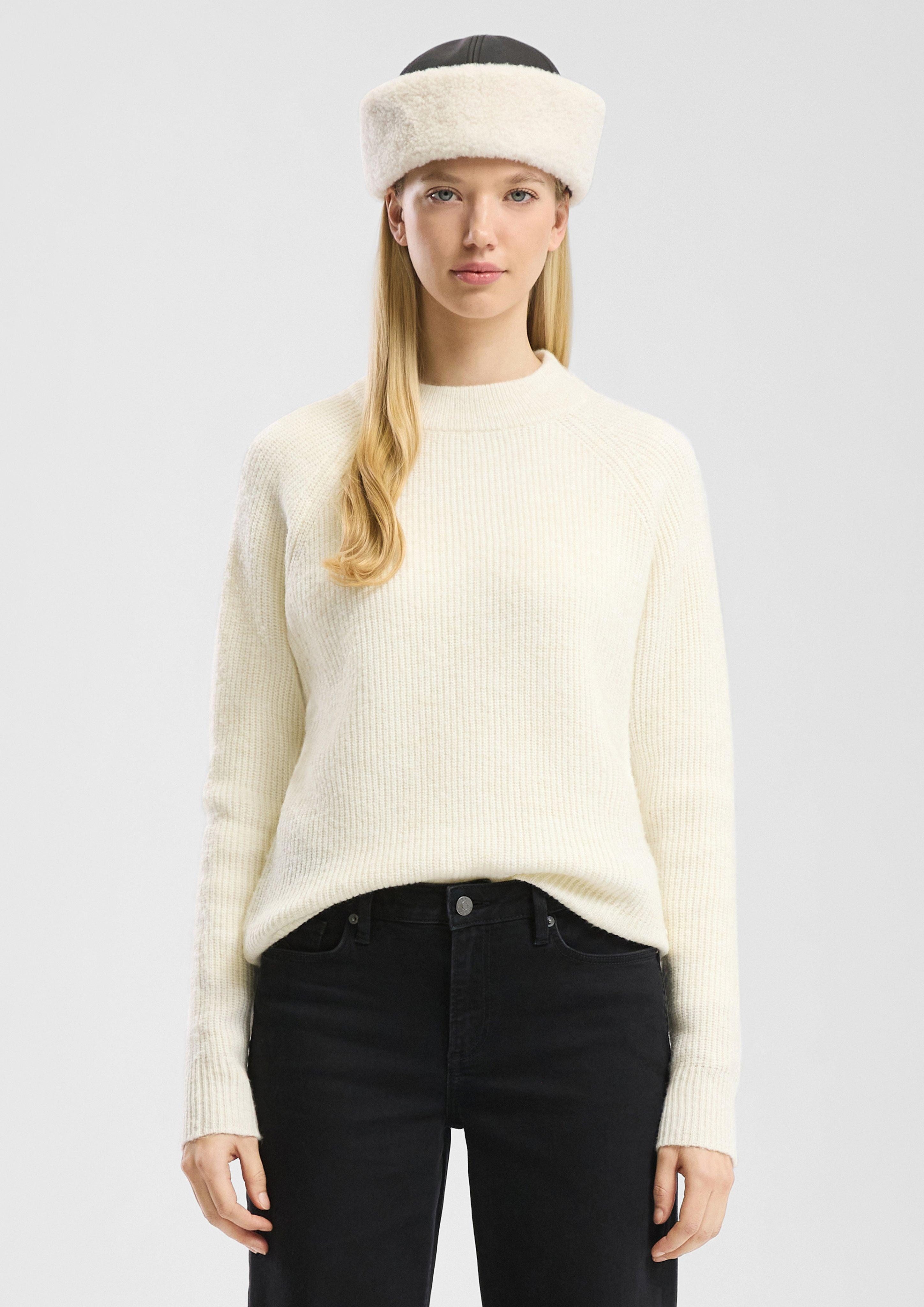 QS Strickpullover Melierter Pullover günstig online kaufen