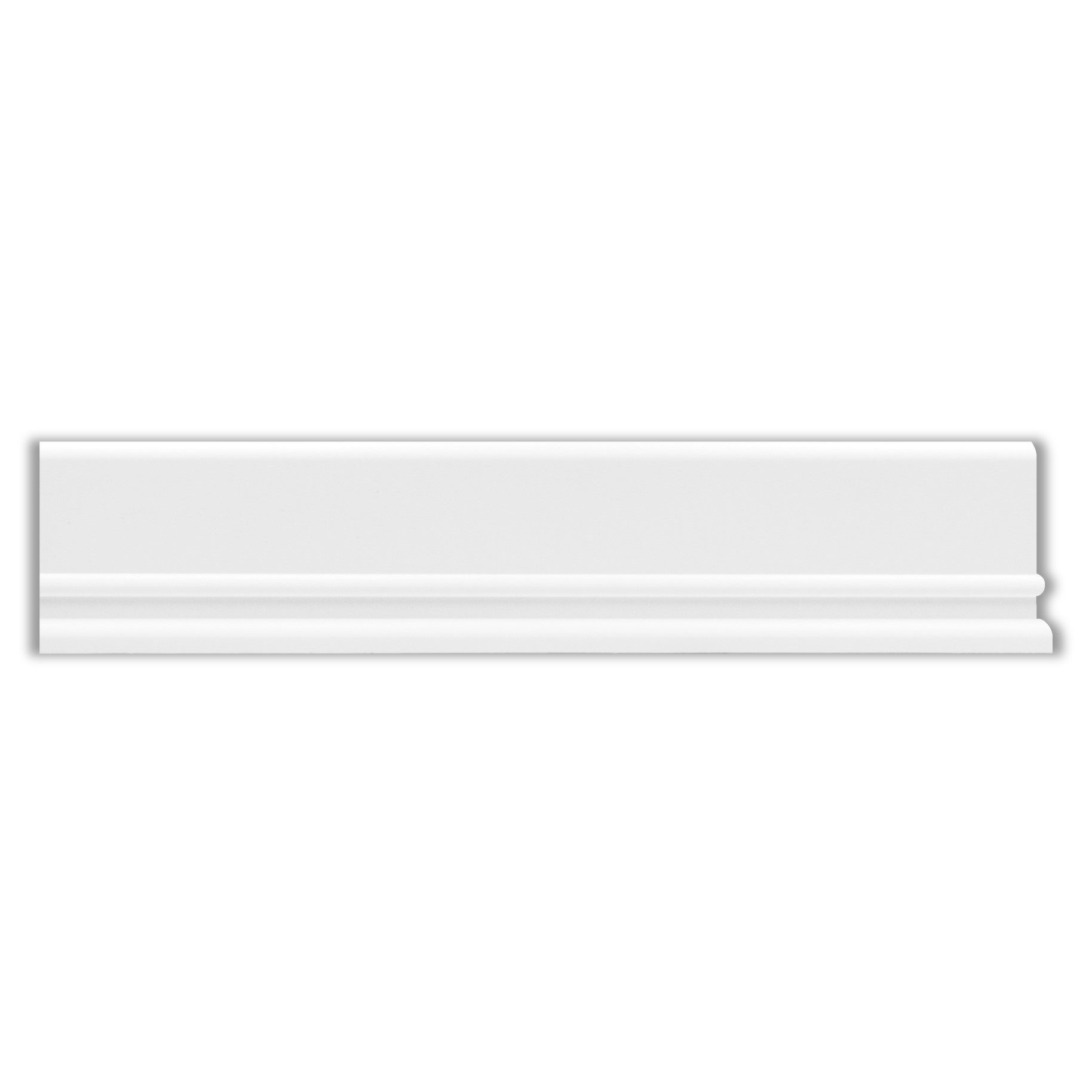 Homestar Zierleiste Fußleiste CF 13, 20 x 128 mm, Länge 2 m, zum kleben, HD-Polymer, überstreichbar