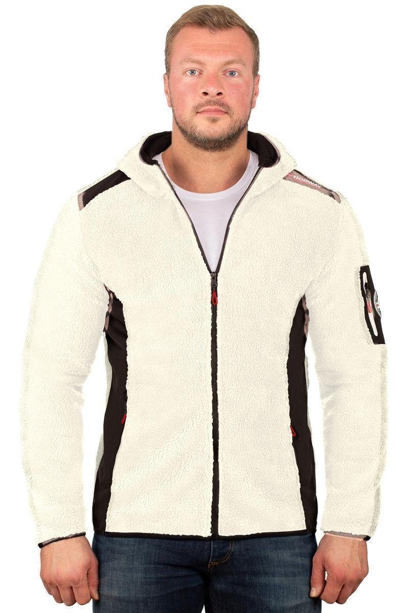 Geographical Norway Fleecejacke Herren Regular Fit Jacke batufour Off White günstig online kaufen