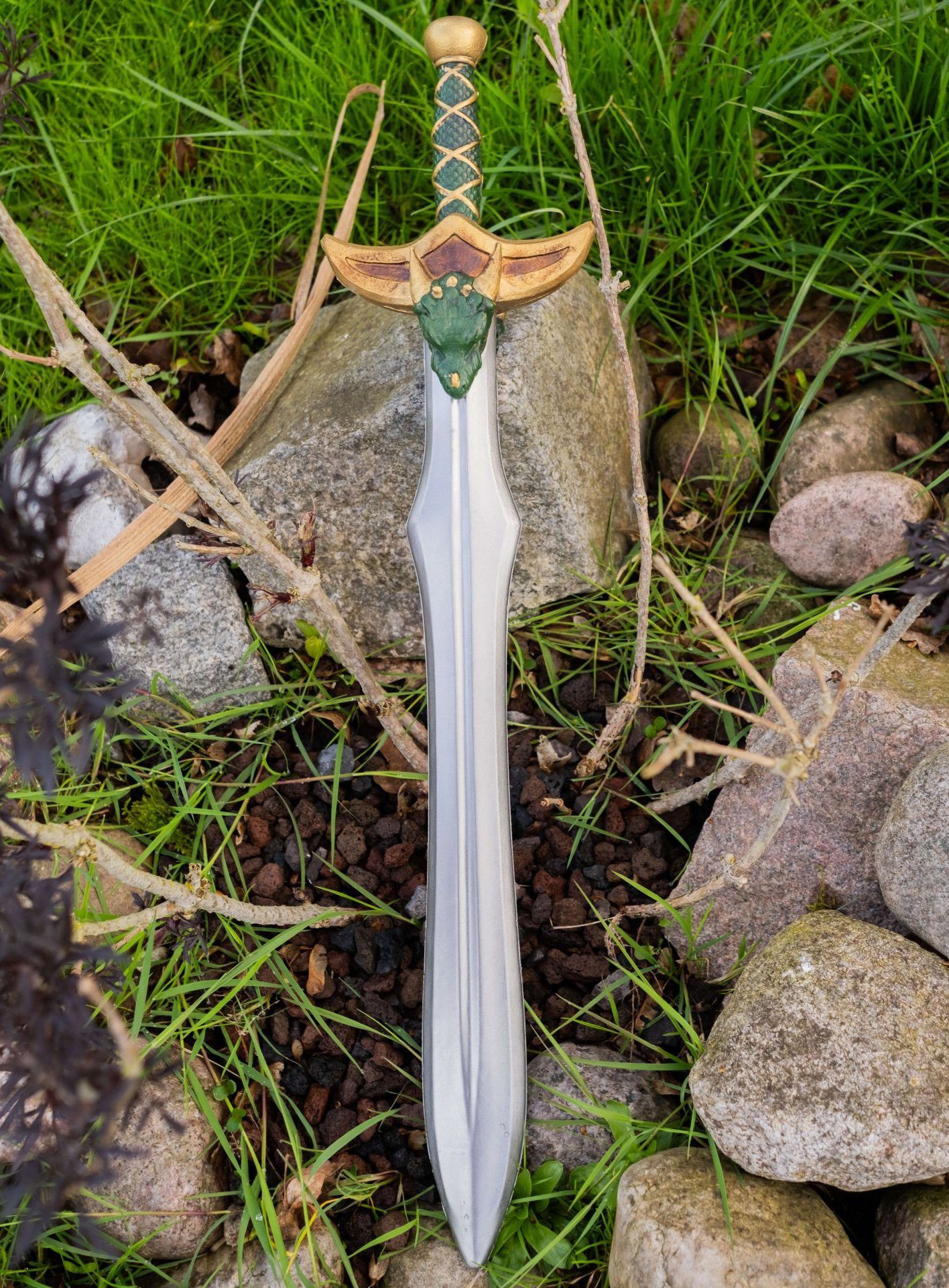 Metamorph Spielzeug-Schwert Kinderschwert - Vaelyra (60cm), Eine leichte, sichere Larpwaffe für junge Helden, Knappen und die ers