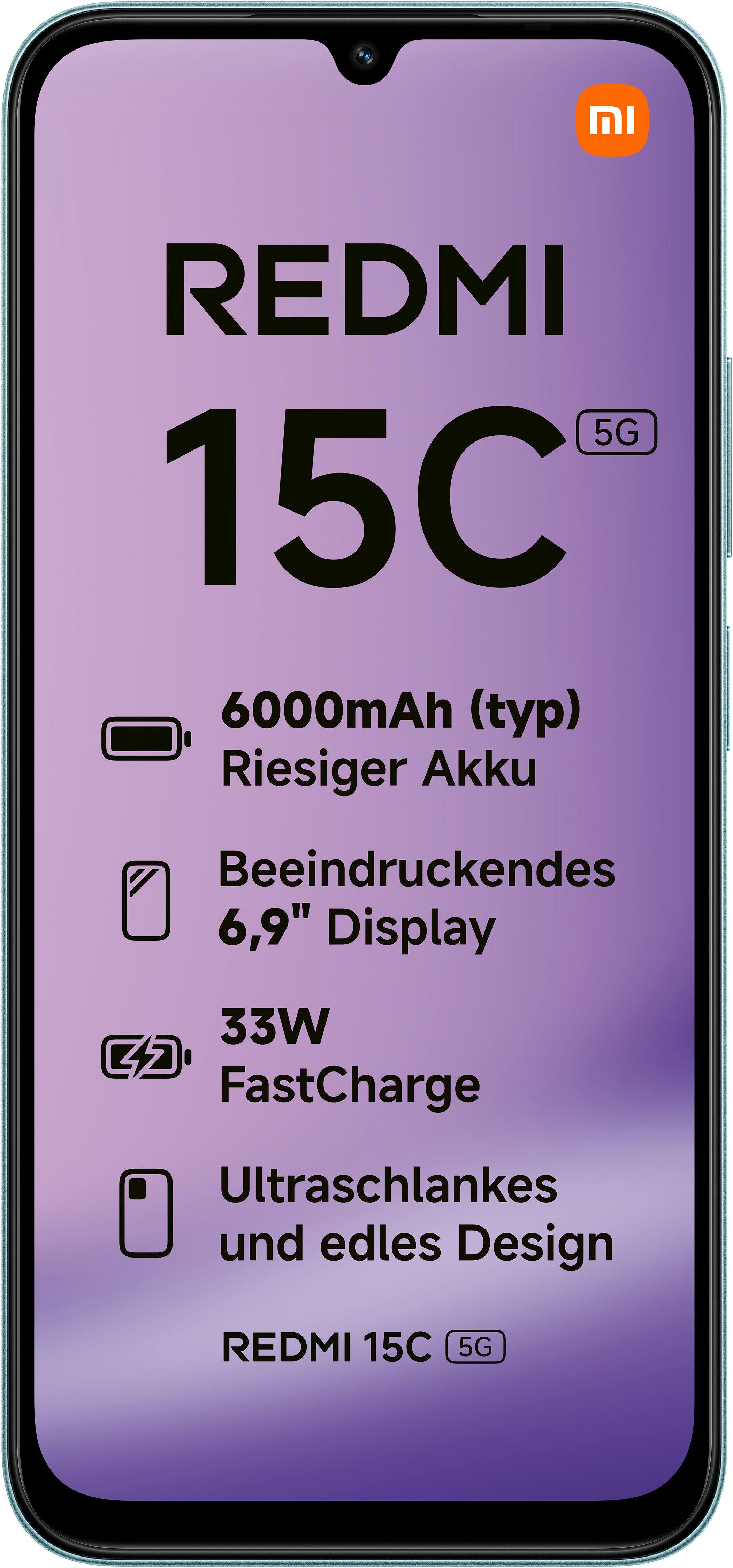 Xiaomi Redmi 15C 5G 4+128GB Smartphone (17,52 cm/6,9 Zoll, 128 GB Speicherplatz, 50 MP Kamera)
