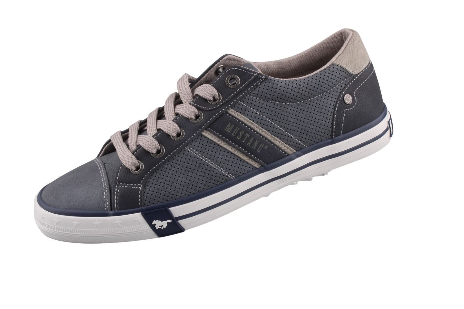 Mustang Shoes 26M0151001-jeans Sneaker Herren-Schnürer mit pflegeleichtem Obermaterial