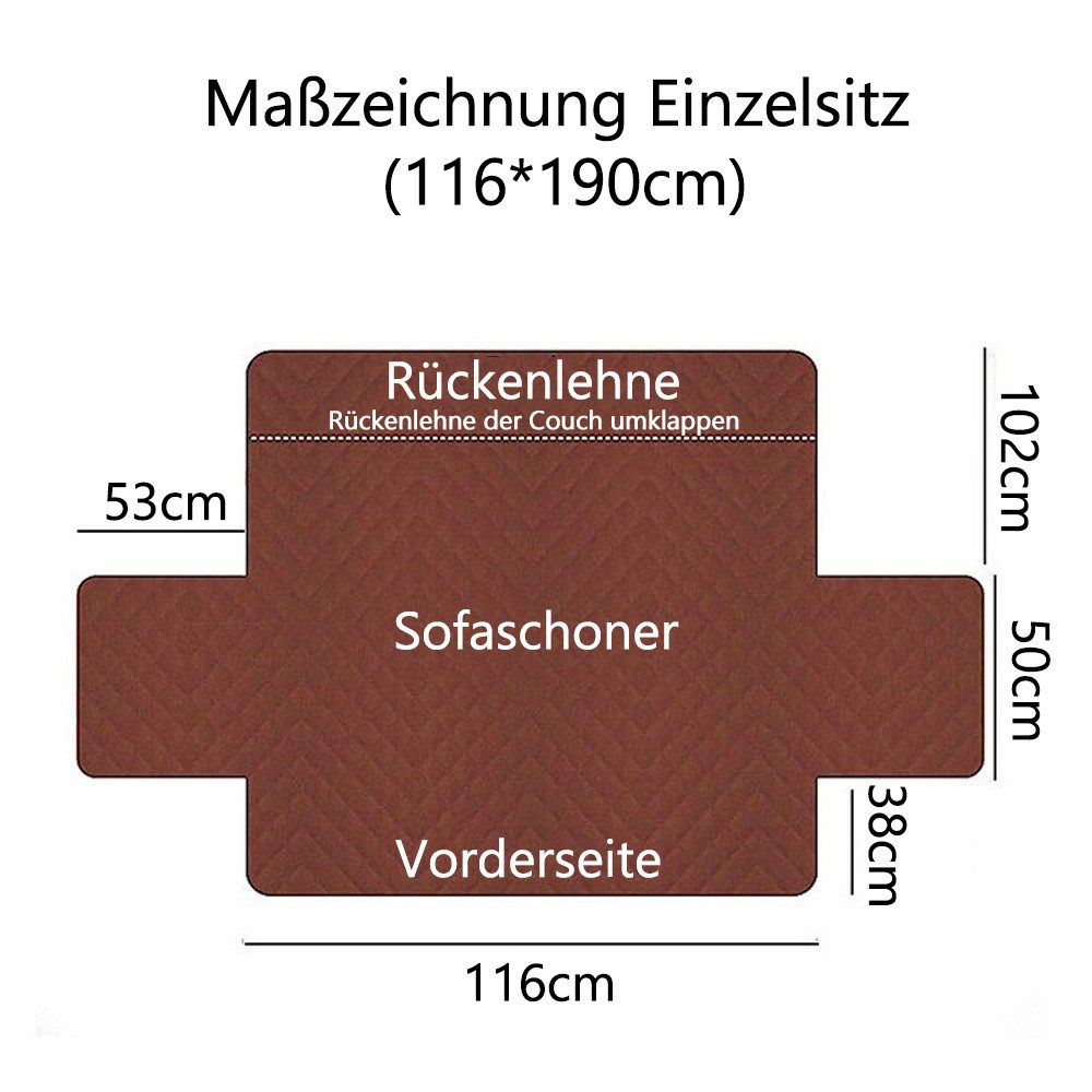 NUODWELL Sesselschoner Sofa Armlehnenbezüge,Fernsehsessel Schutzbezug Anti- günstig online kaufen
