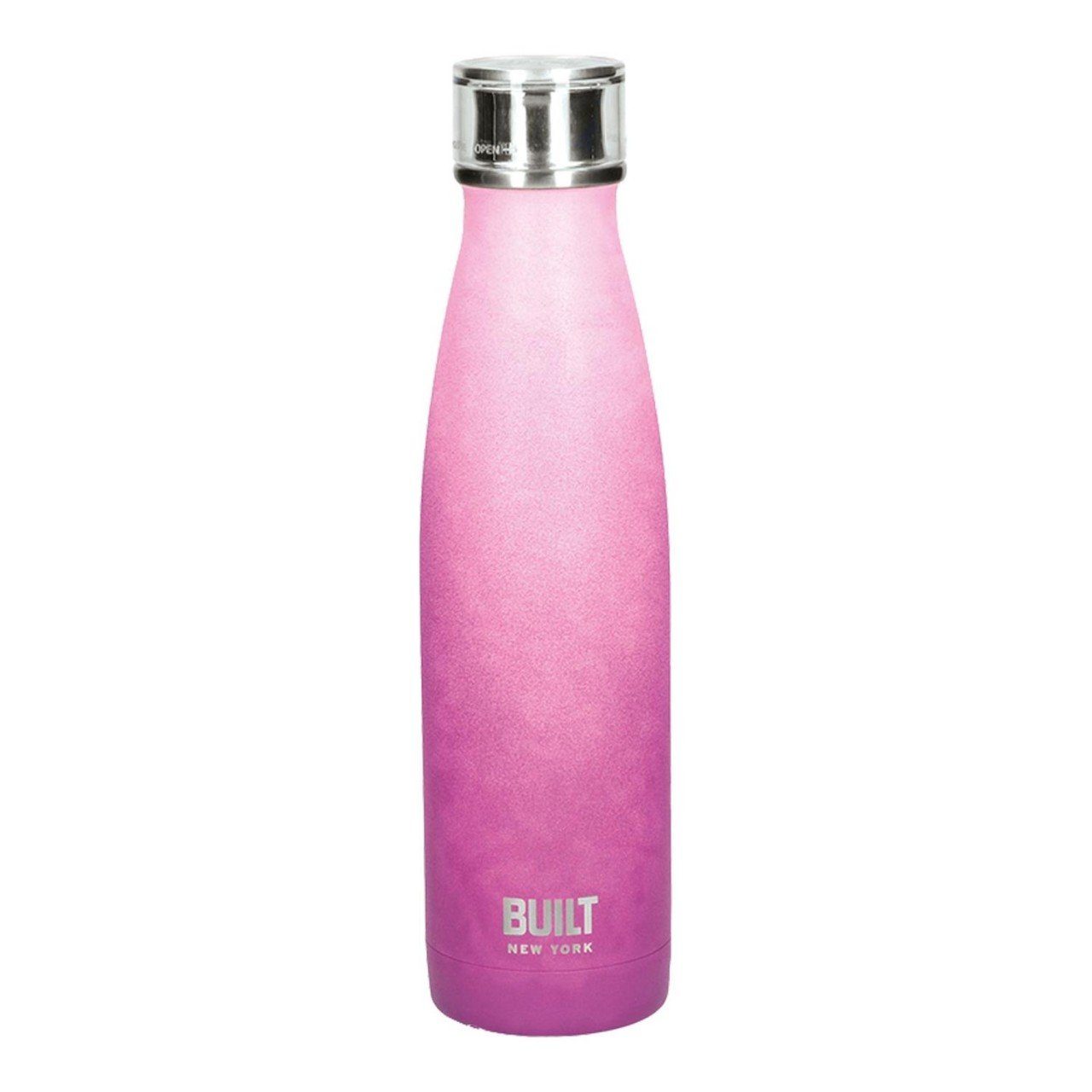 Creative Tops Trinkflasche, Pink H:26cm D:6.5cm Edelstahl