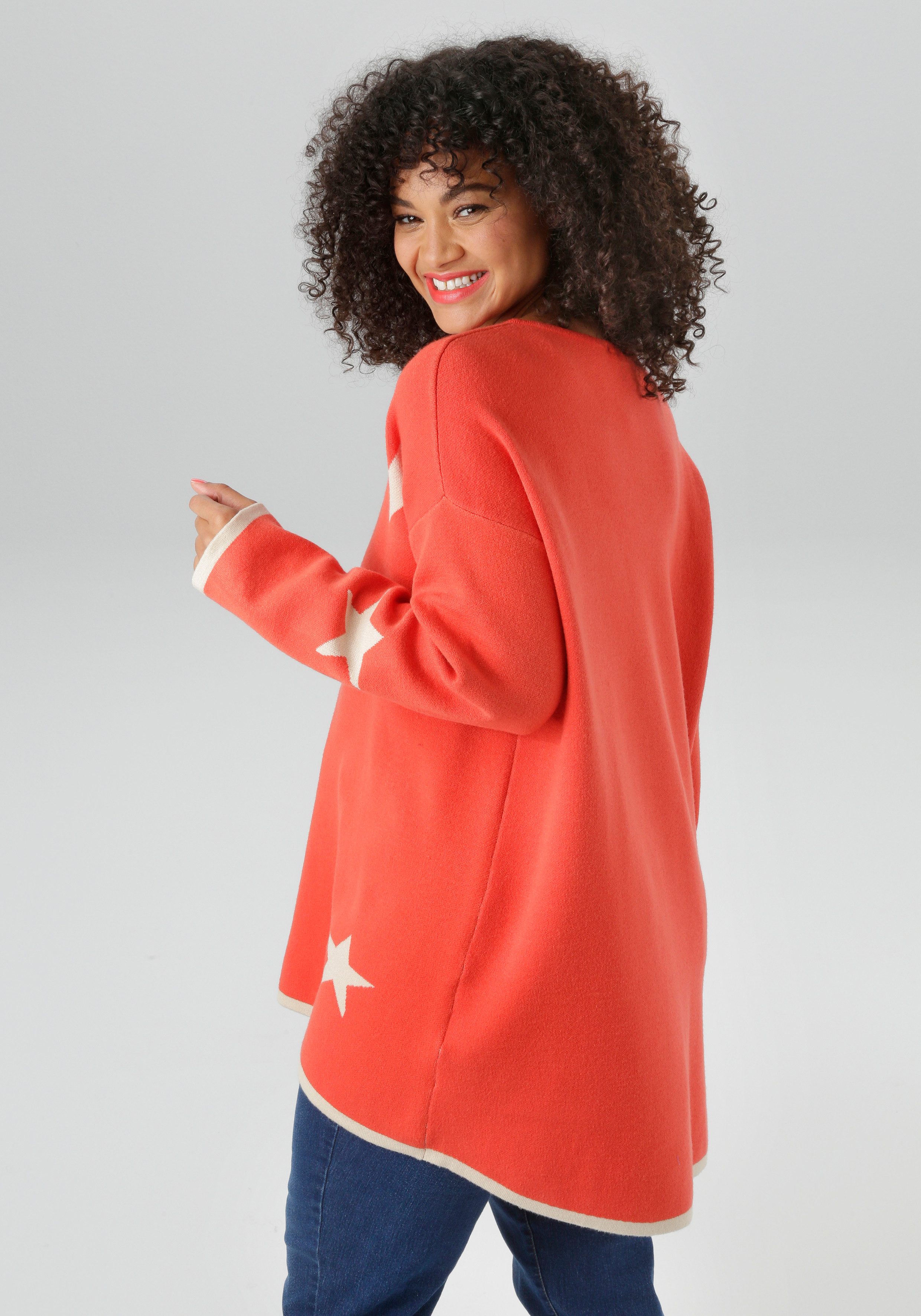 Aniston PLUS Strickpullover Vokuhila - hinten günstig online kaufen