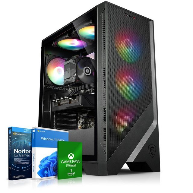 Kiebel Booster V Gaming-PC (AMD Ryzen 5 AMD Ryzen 5 5500, GTX 1650, 16 GB RAM, 1000 GB SSD, Luftkühlung, ARGB-Beleuchtung)