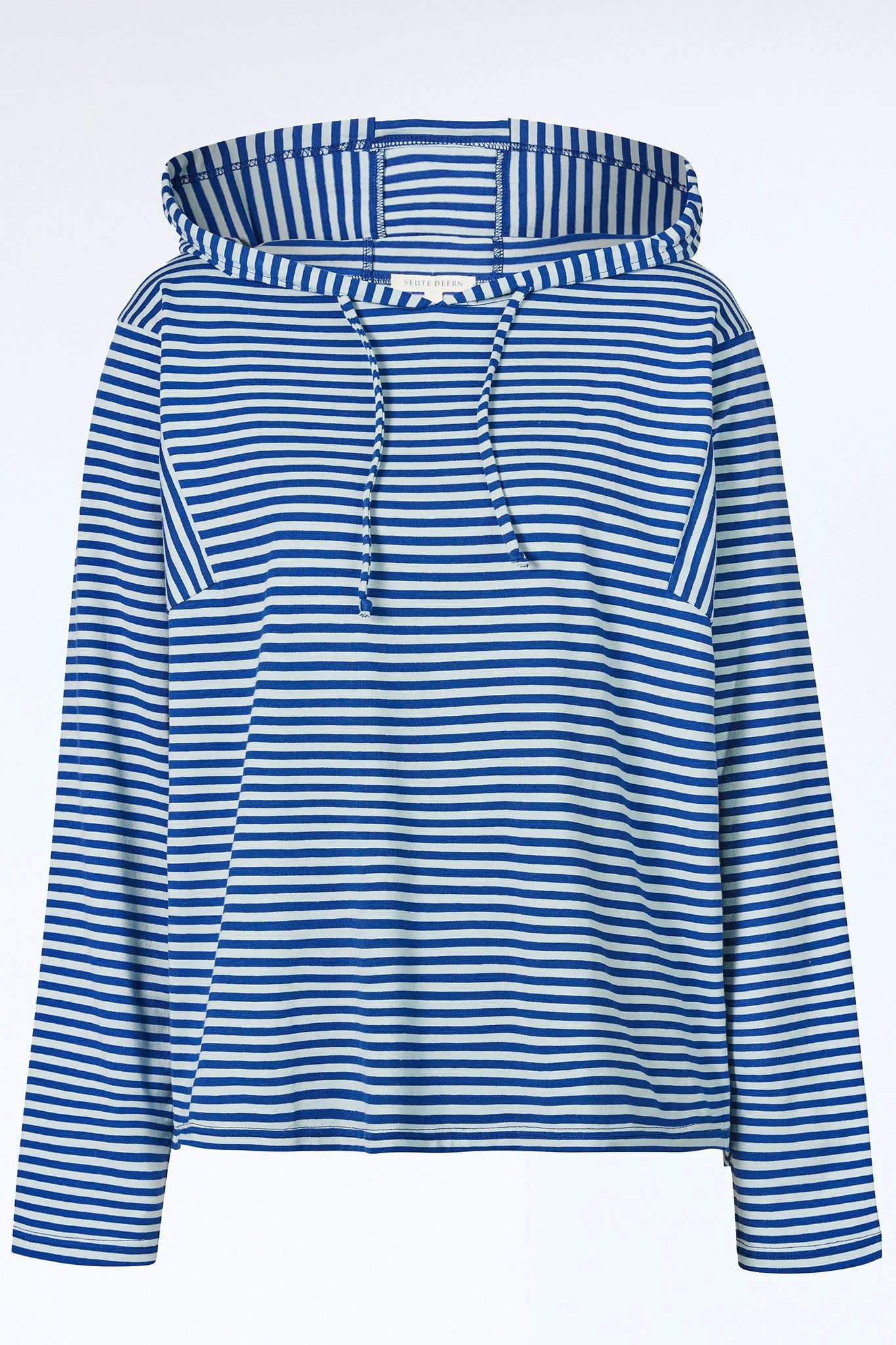 Himalaya Clothing Kapuzenpullover Damen Oberteil mit Kapuze - Zeitloses Kapuzenshirt in Streifenoptik Pullover Damen aus weicher Bio-Baumwolle
