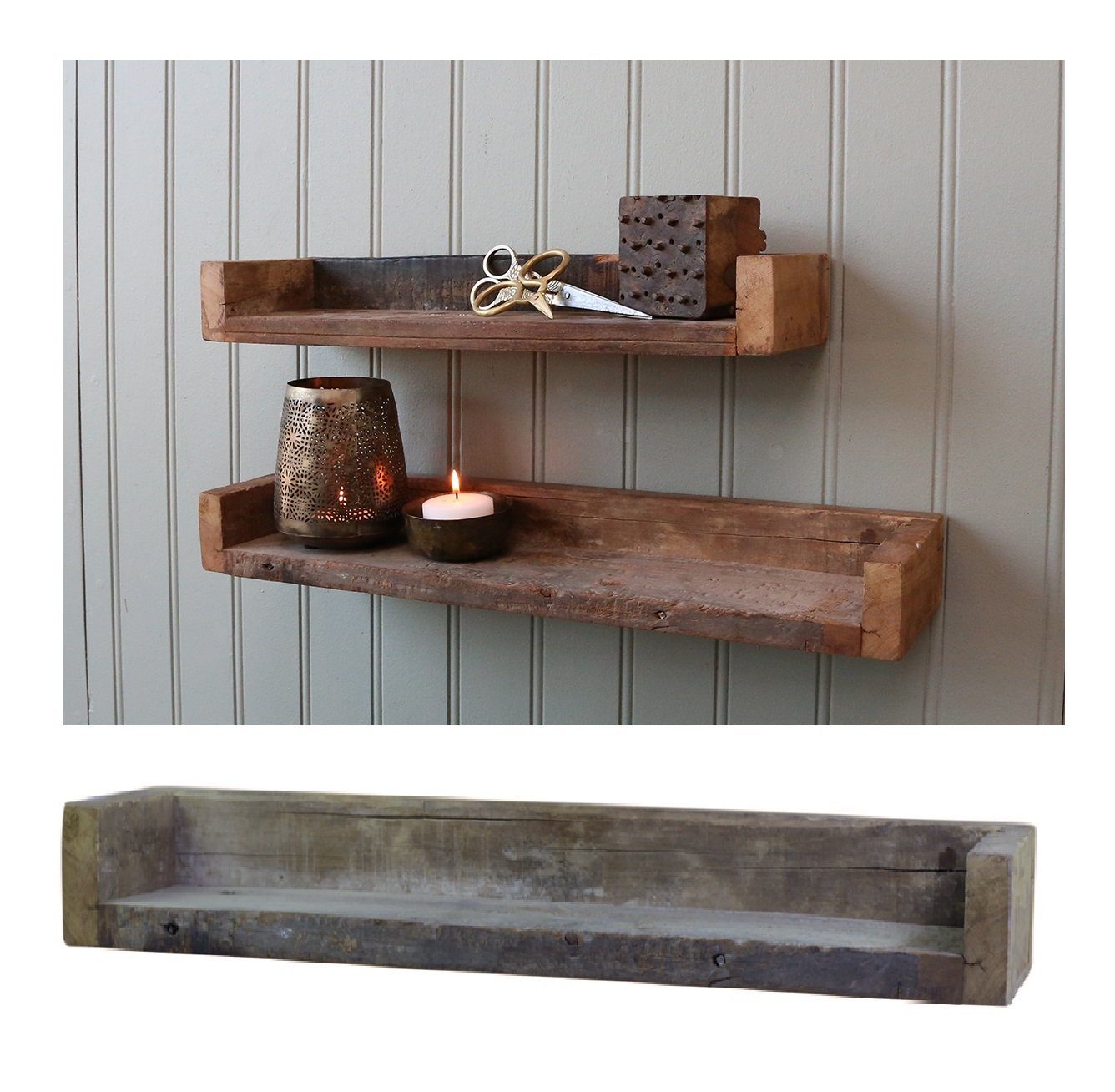Chic Antique Wandregal 1x Regal Wandregal günstig online kaufen