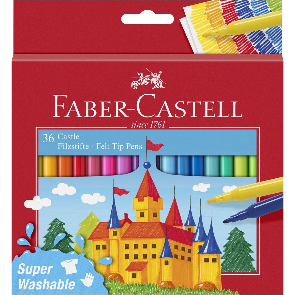 Faber Filzstift Faber-Castell Castle Filzstift - 36er Kartonetui