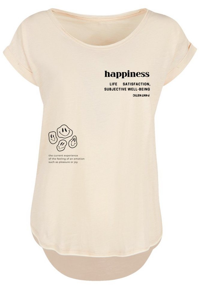 F4NT4STIC T-Shirt PLUS SIZE happiness Print, Sehr weicher Baumwollstoff mit  hohem Tragekomfort
