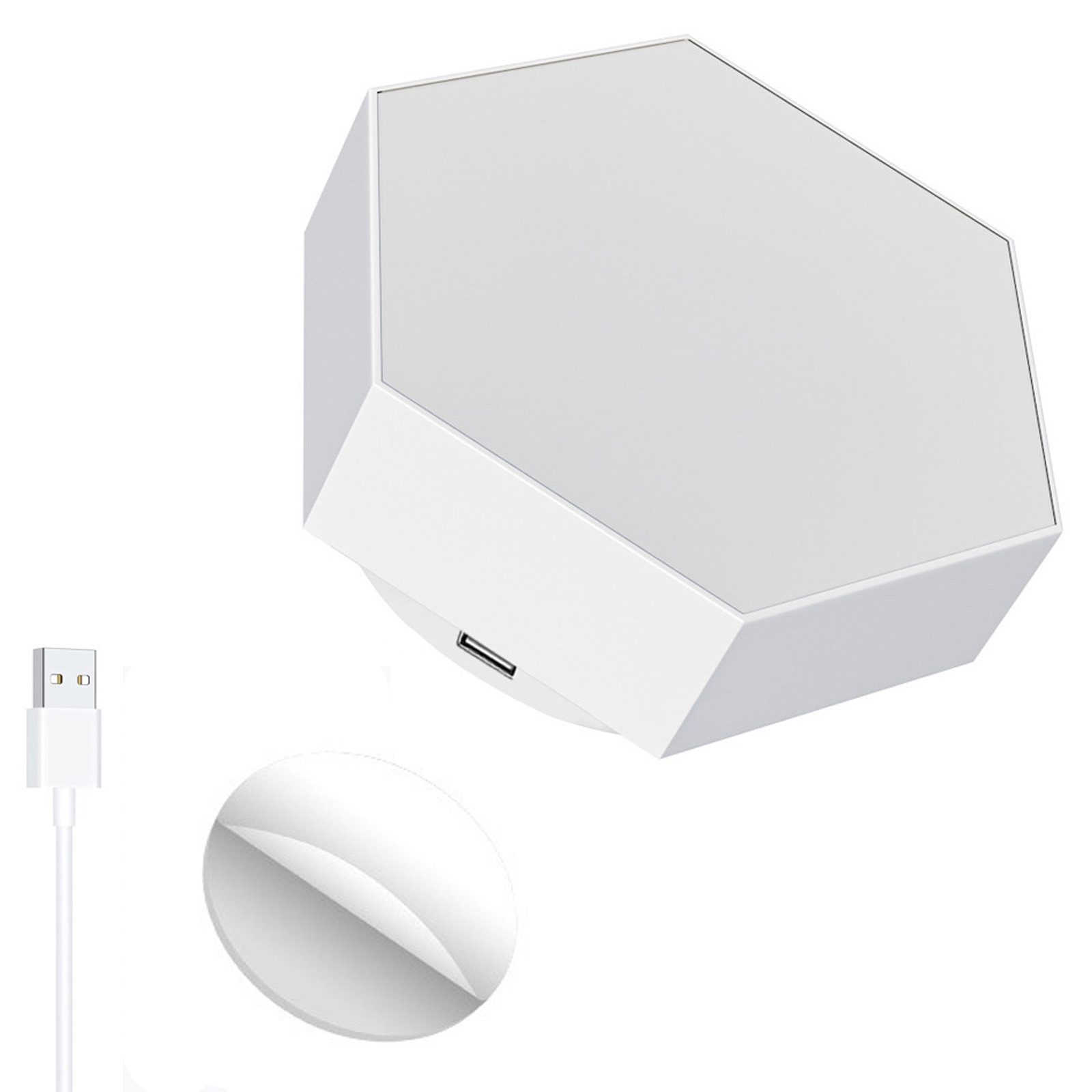 Jibenhome LED Dekolicht Sechseckige LED Wandleuchte Dimmbar Gaming Panel Hexagon Nachtlicht, 3 Farben,1 Stück, LED fest integriert, Wandlampe LED Dekolicht für Heimwerker,Geschenke,Spielzimmer