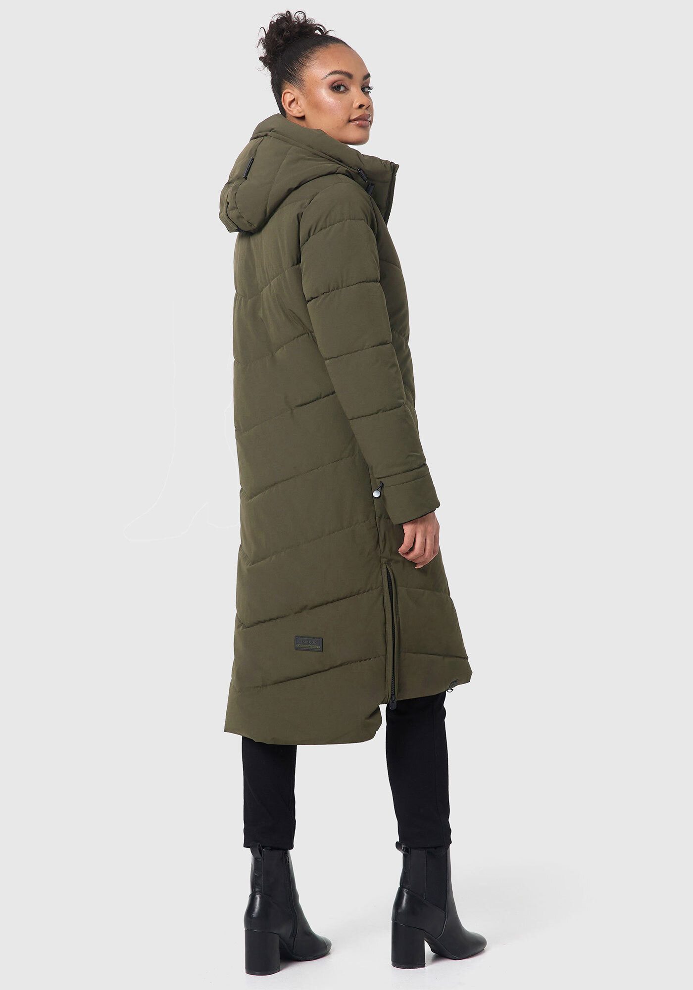 Marikoo Winterjacke Benikoo langer Winter Mantel gesteppt – Bild 3 von 5
