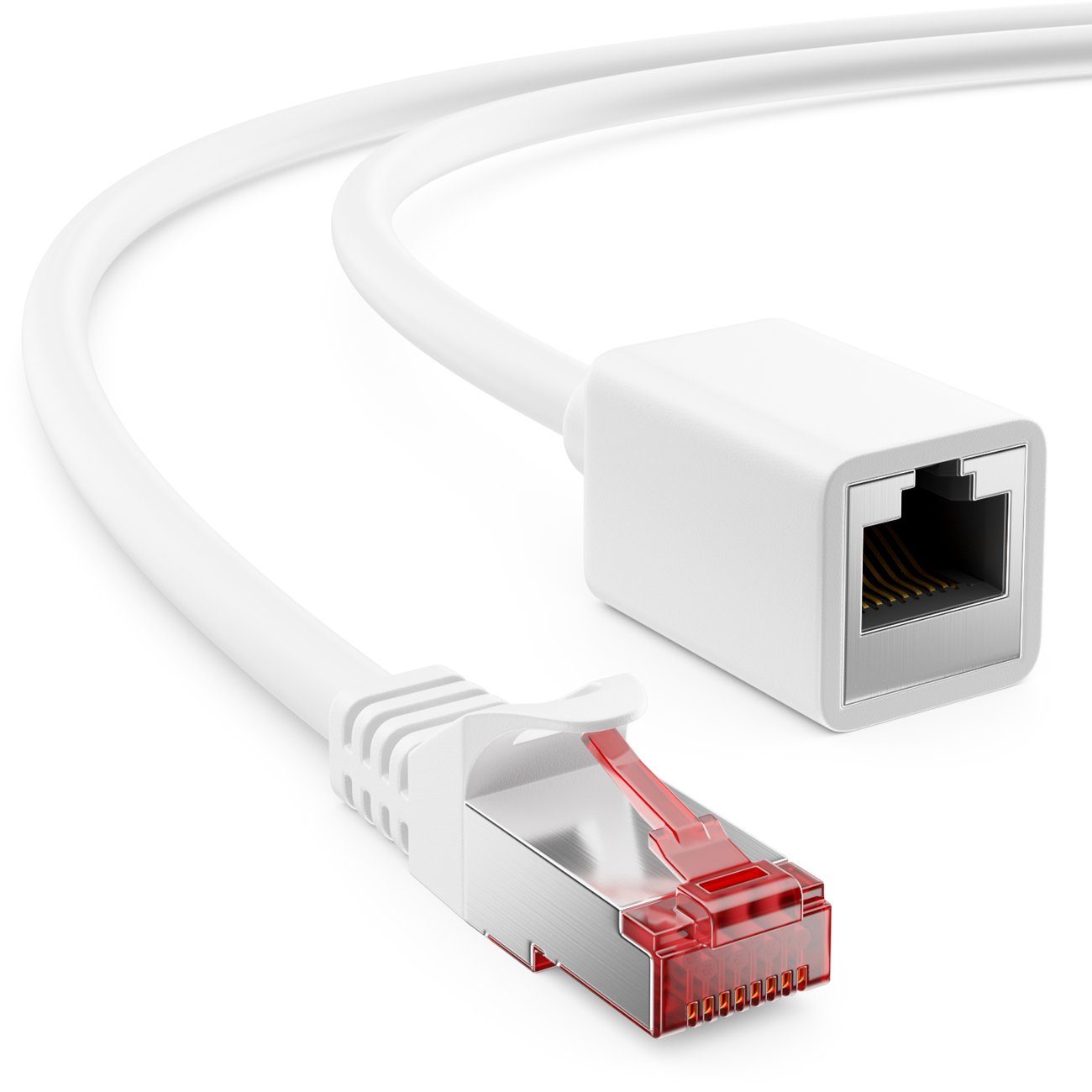 deleyCON 5m CAT6 Patchkabel Verlängerung S/FTP Netzwerkkabel LAN DSL LAN-Kabel