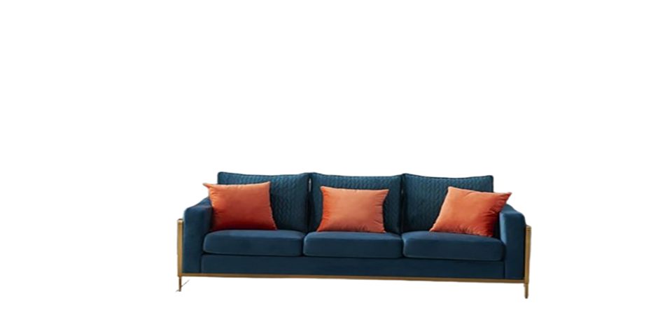 3-Sitzer Modernes dreisitziges Polsterdesign-Sofa in Beige für das Wohnzimmer
