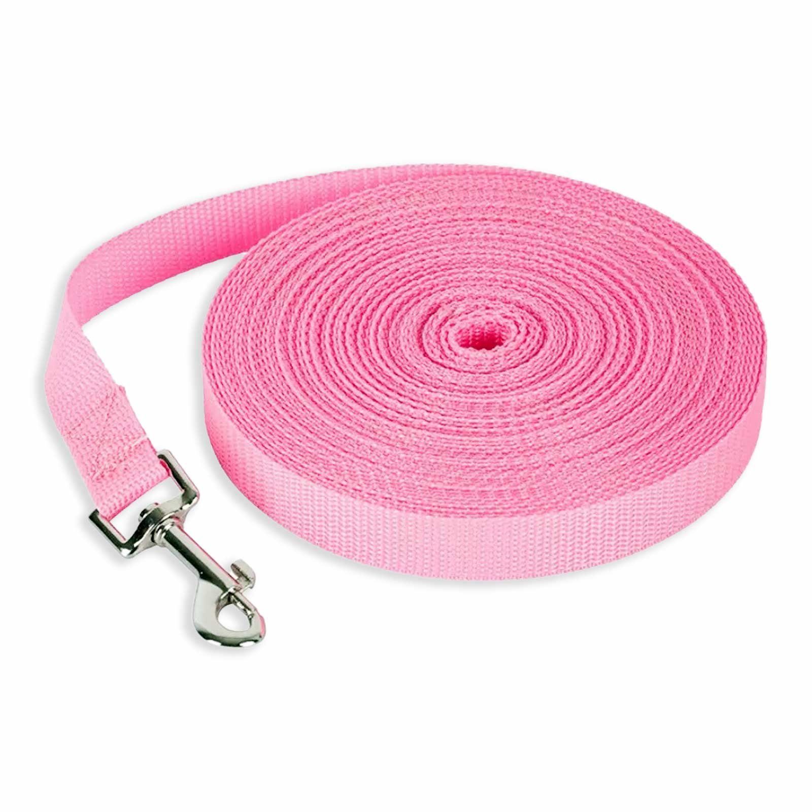 Monkimau Hundeleine Schleppleine für Hunde - Laufleine 5 bis 50m, Nylon (Packung)