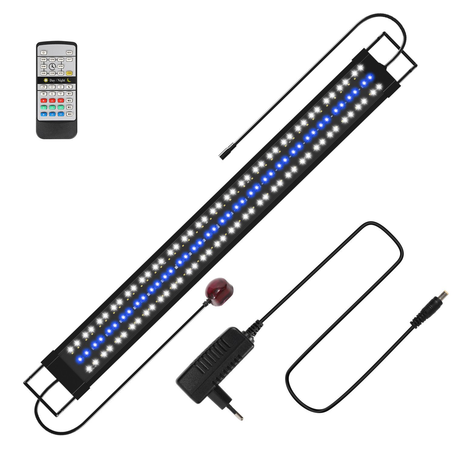 LED Aquariumleuchte LED Aquarien Beleuchtung Aquarium Lampe Fisch Tank mit Fernbedienung
