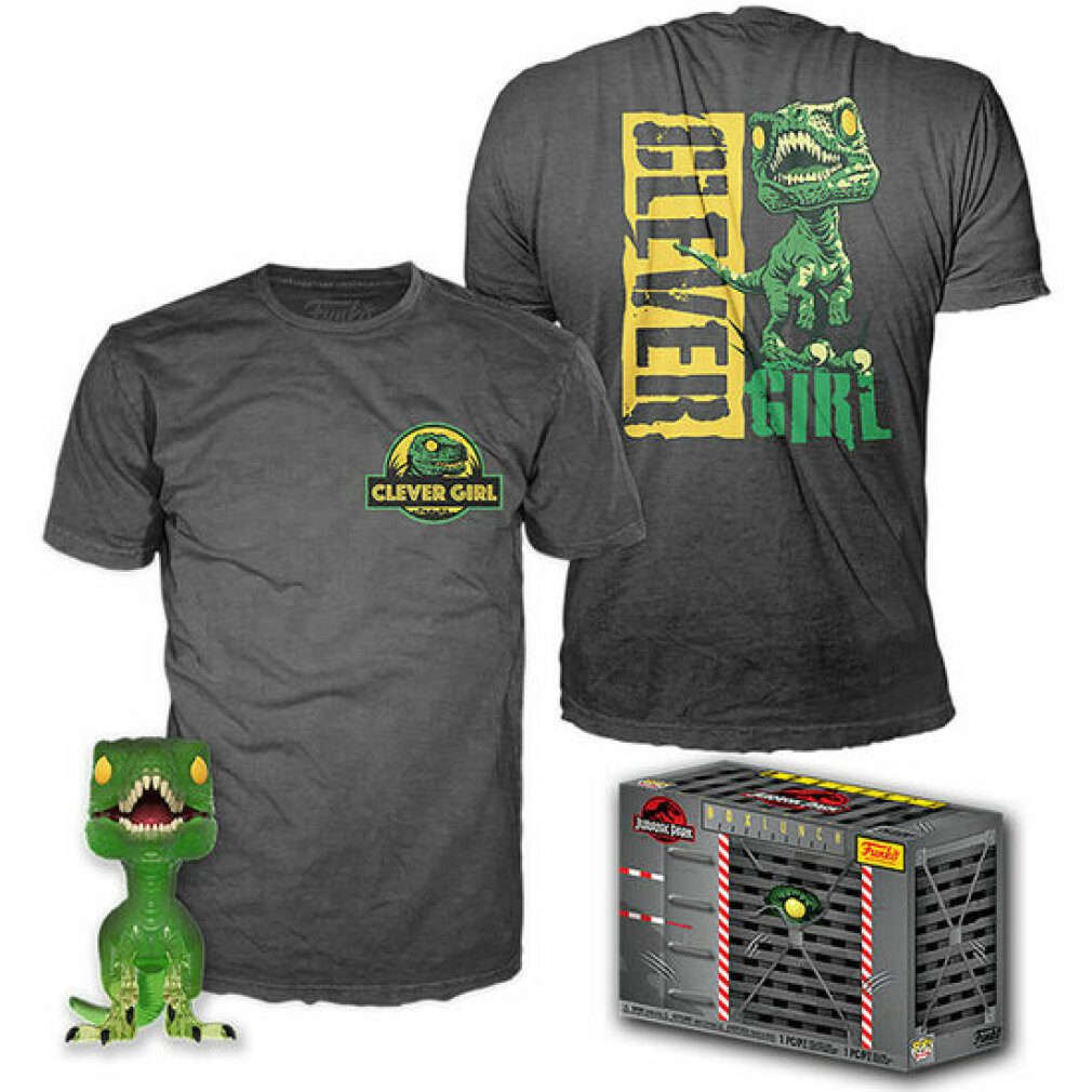 Merchandise-Figur Set Figur POP & Tee Jurassic Park Velociraptor Exklusiv
