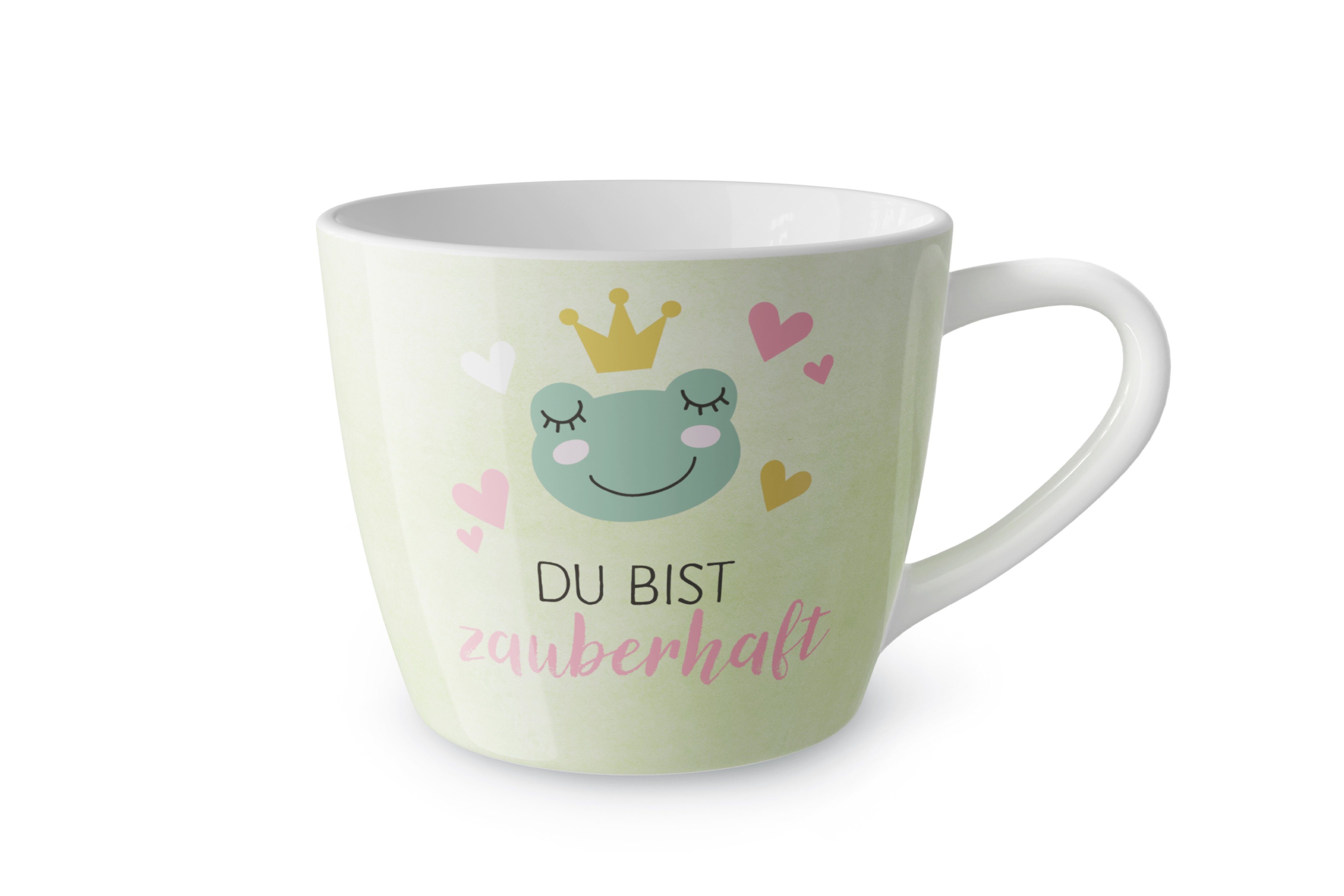 La Vida Tasse Kaffeetasse Teetasse Tasse Maxi Becher für dich la vida "Bist, Material: Porzellan