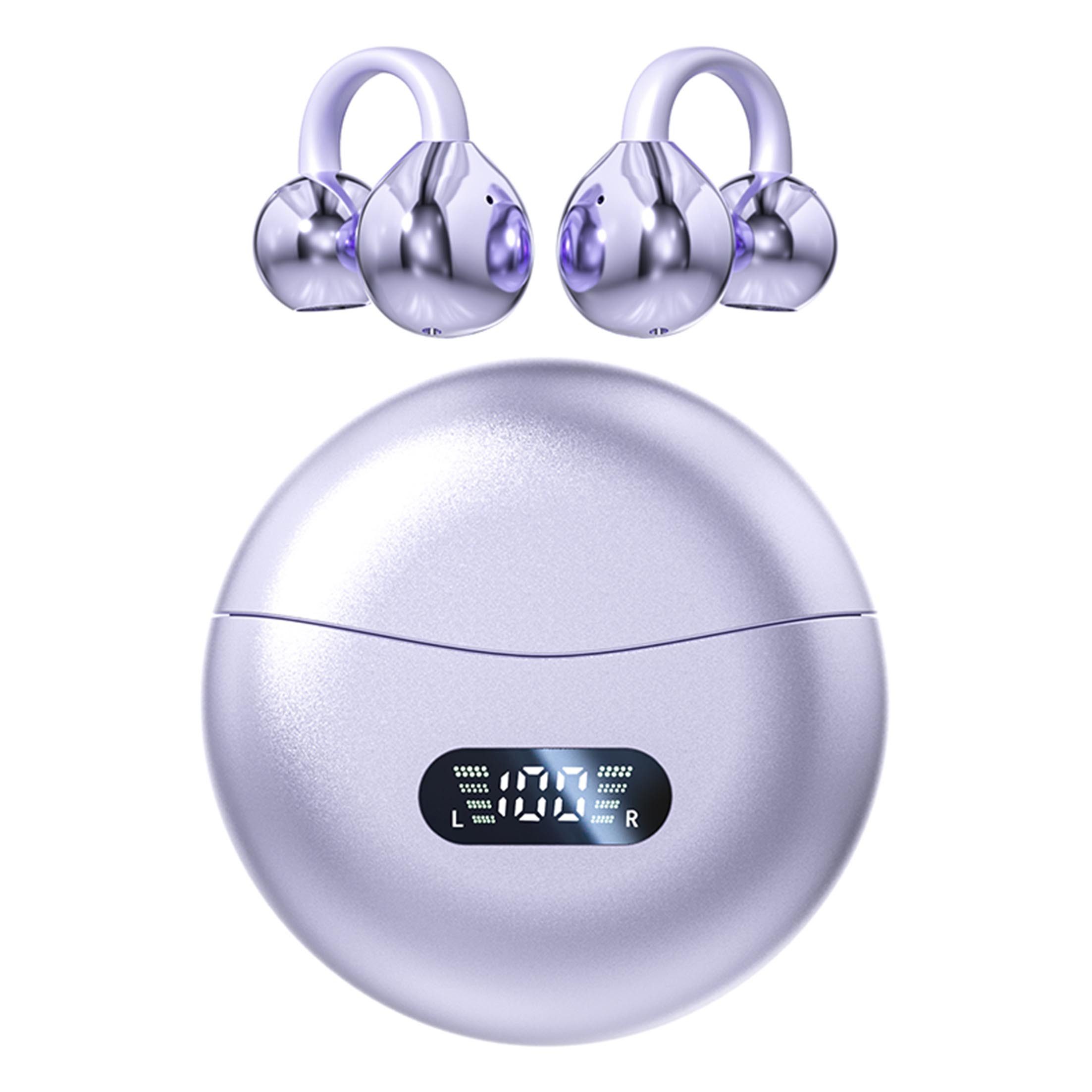KINSI AI Übersetzer Kopfhörer Bluetooth, 140 Sprachen, Kabellos Headset Open-Ear-Kopfhörer (APP, Klare Sprachübertragung und lange Akkulaufzeit bis 60 Stunden)