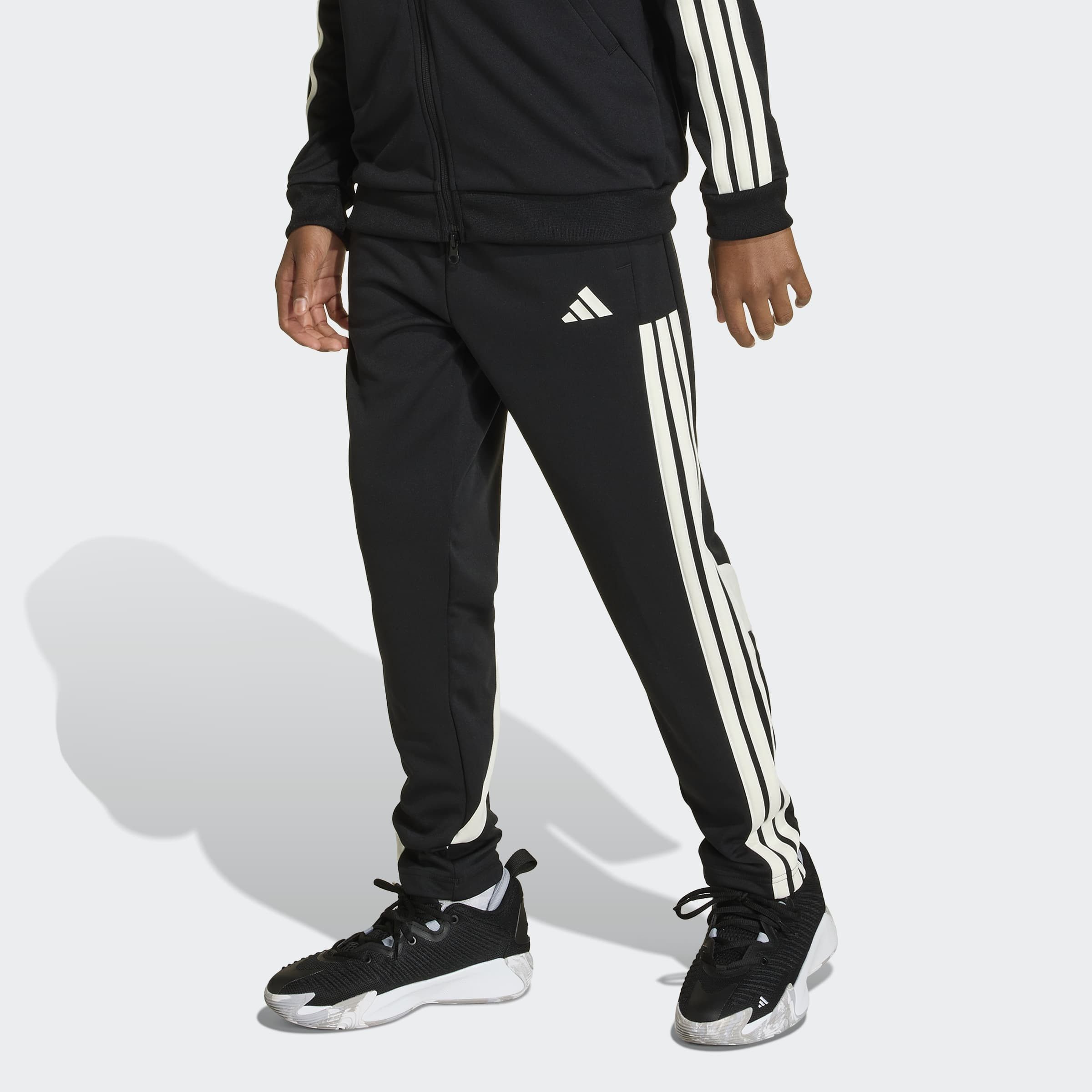 adidas Sportswear Sporthose HOUSE OF TIRO COLORS OF, HOHER BUND, WEITES BEIN mit normal-weiter Passform, ohne Verschluss