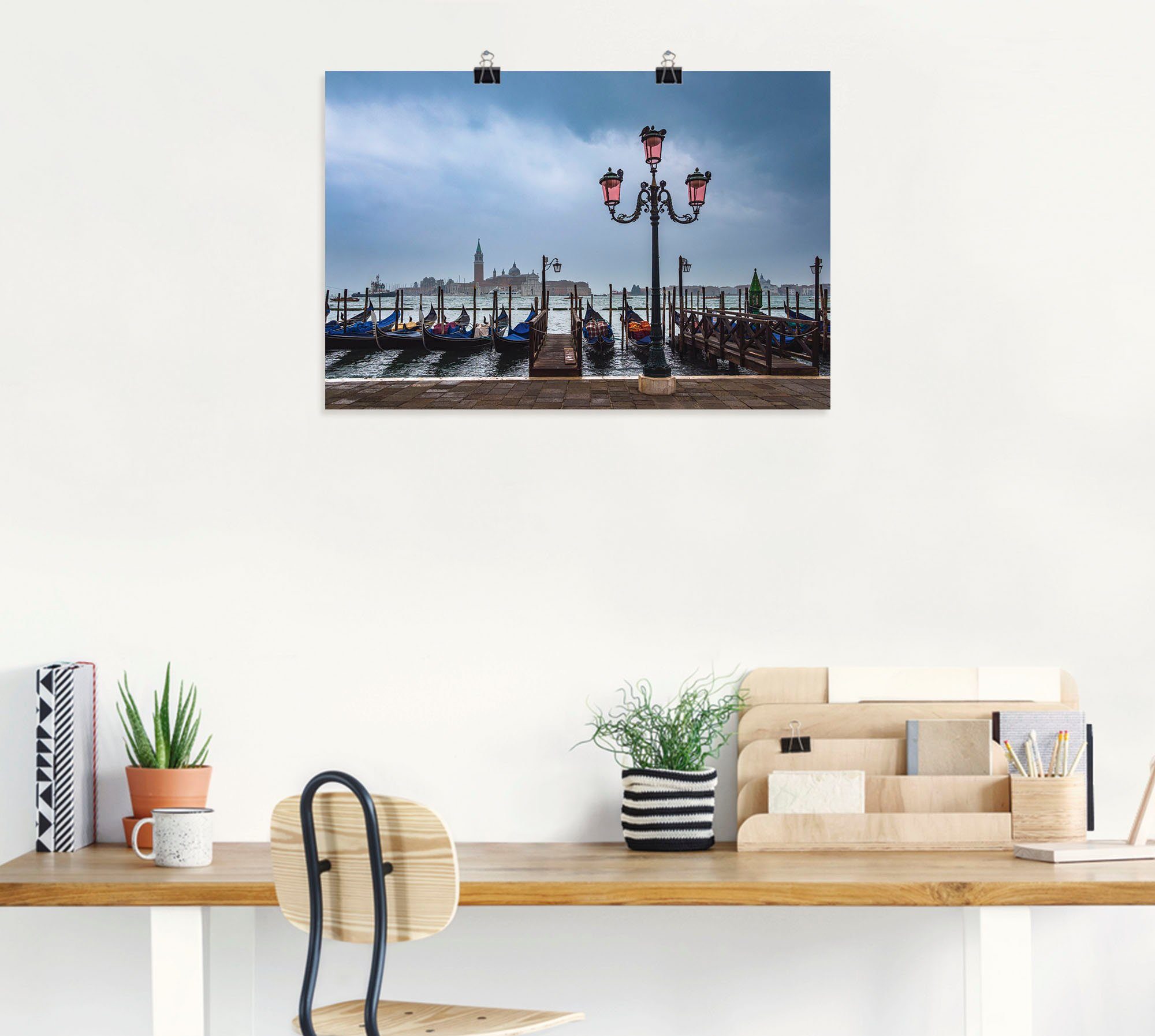 Artland Wandbild »Blick auf die Insel San Giorgio Maggiore«, Venedig (1 Stück), in vielen Größen & Produktarten - Alubild / Outdoorbild für den Außenbereich, Leinwandbild, Poster, Wandaufkleber / Wandtattoo auch für Badezimmer geeignet-HomeTrends