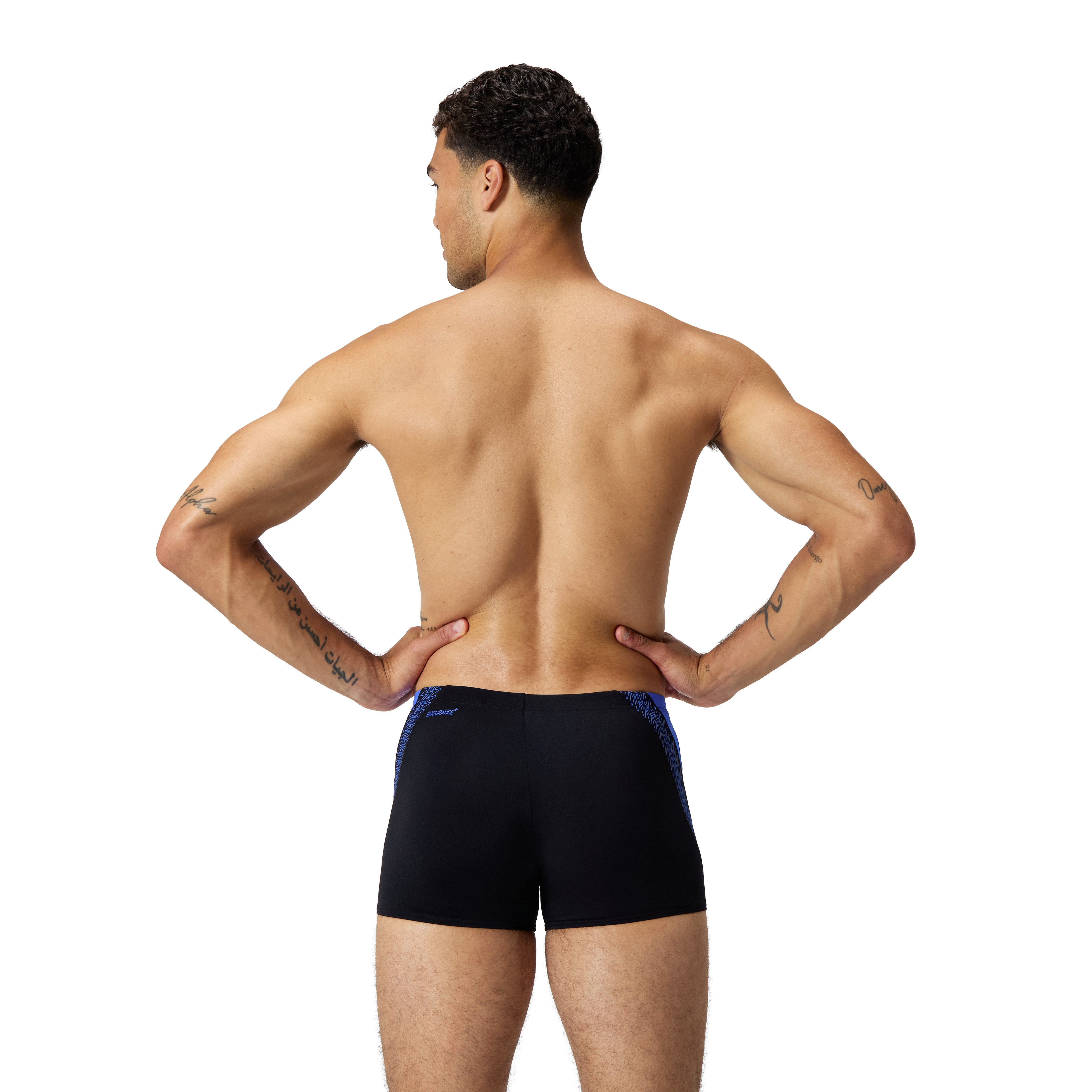 Speedo Badehose mit Boom-Logo-Streifen-Design, hohe Chlorbeständigkeit