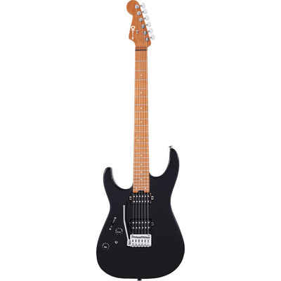 Charvel E-Gitarre, Pro-Mod DK24 HH 2PT CM LH Gloss Black Lefthand - E-Gitarre