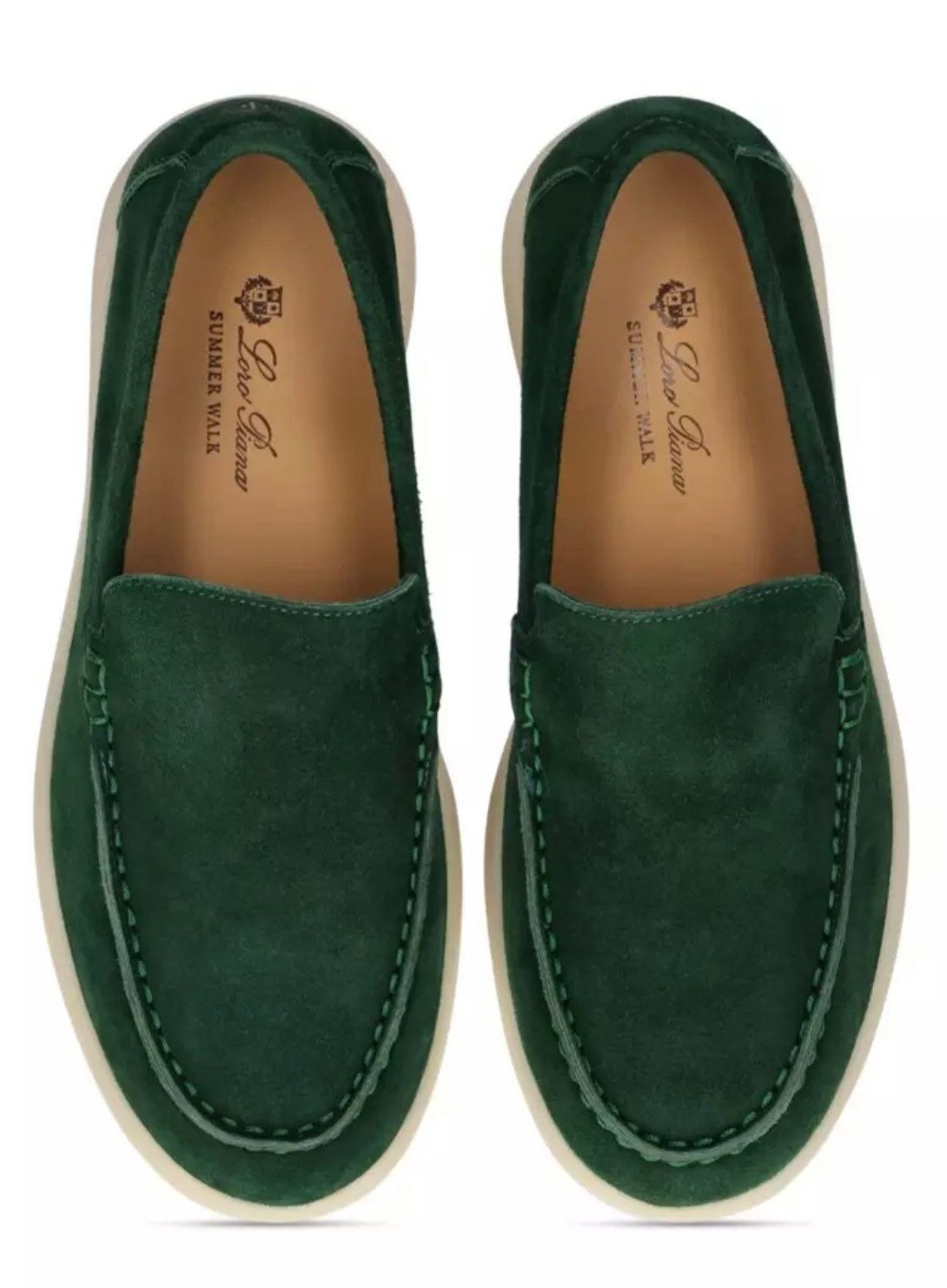 Loro Piana Summer Walk Kinder Schuhe Veloursleder Mokassin