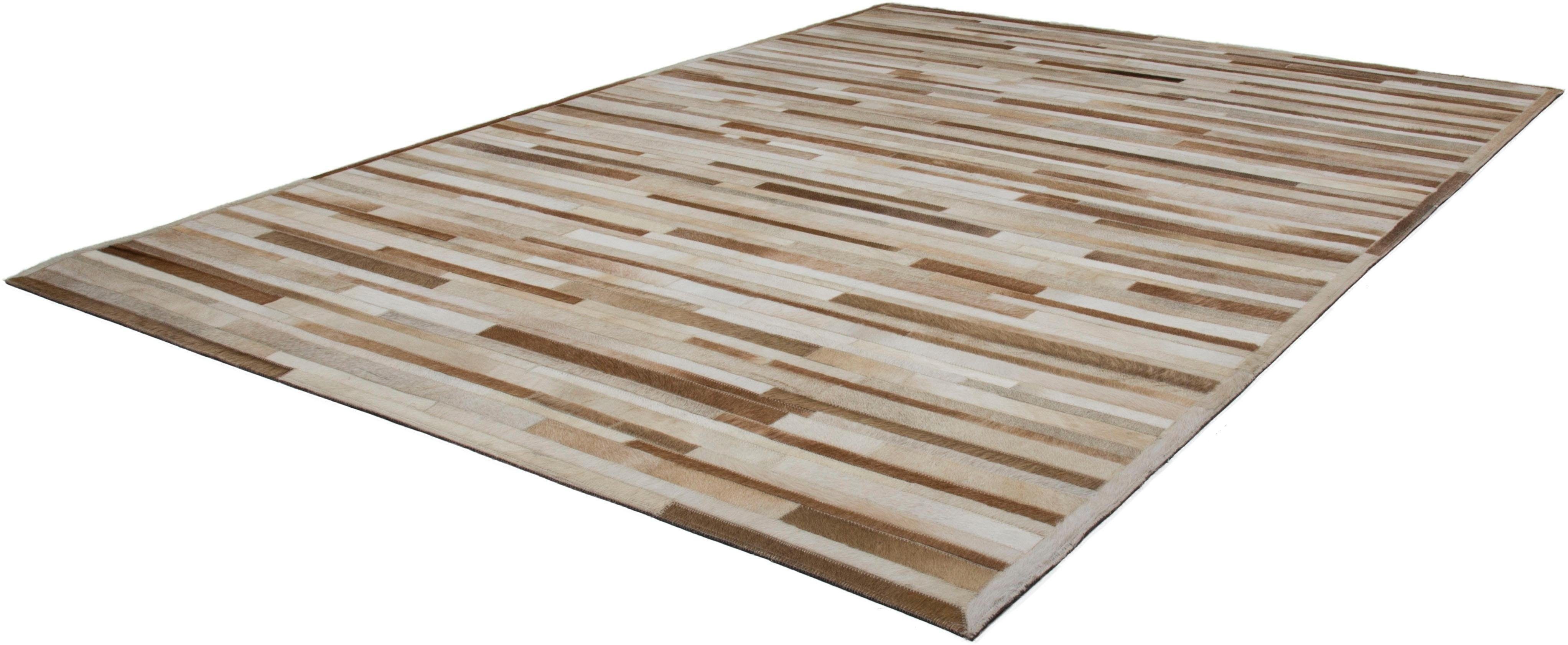 calo-deluxe Fellteppich Dakota 1120, rechteckig, Höhe: 8 mm, echtes Rinderfell, Wohnzimmer