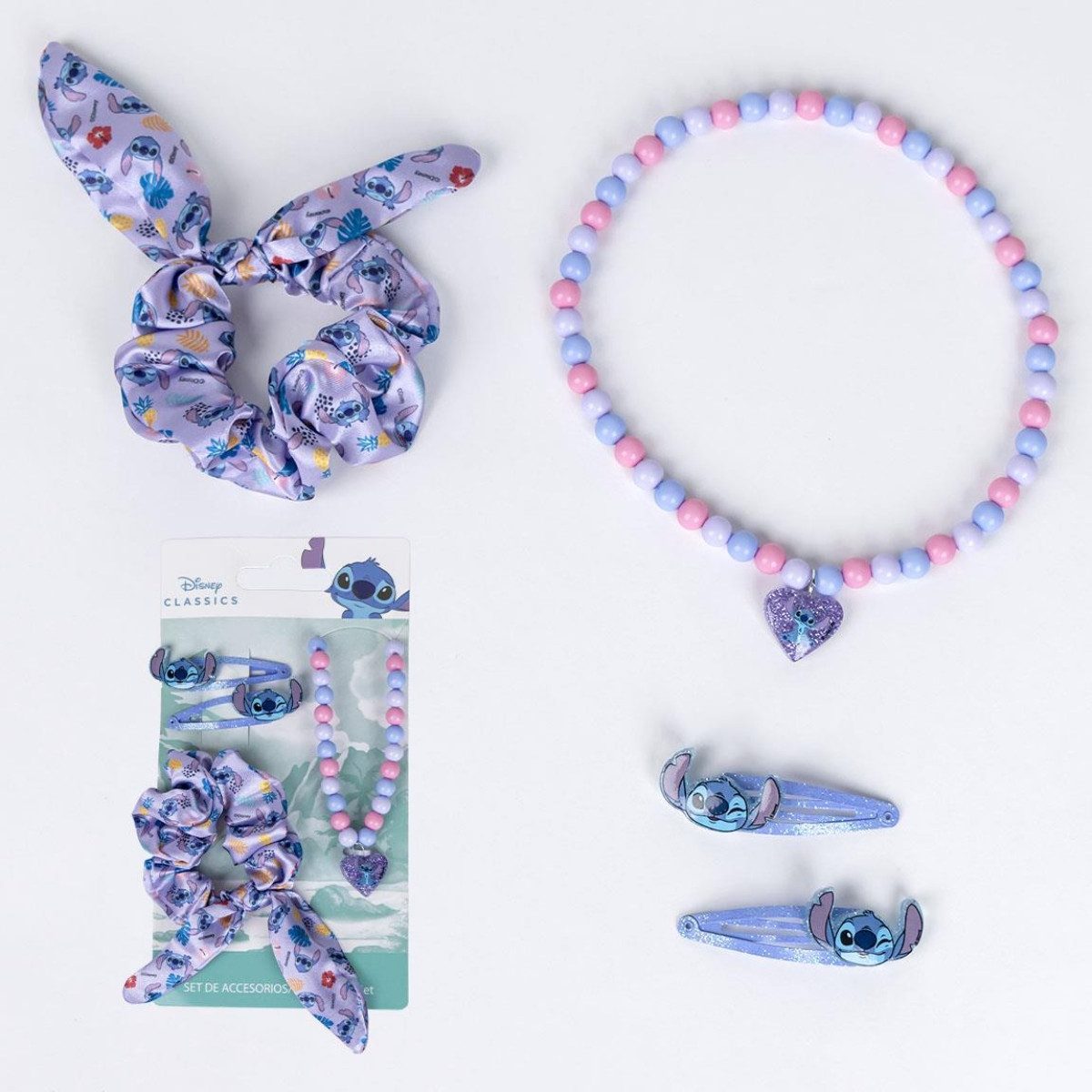Cerda Schmuckset Lilo & Stitch Beauty-Set – Haar- und Schmuck-Accessoires für Kinder