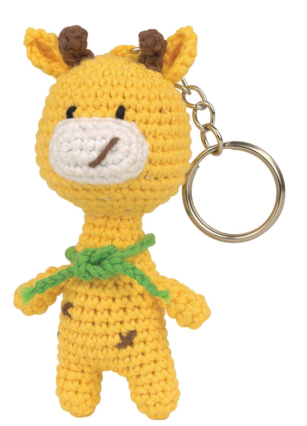 Anchor Kreativset Anchor Amigurumi Häkelkit Schlüsselanhänger "Gigi die Giraffe", 17cm, (embroidery kit by Marussia)