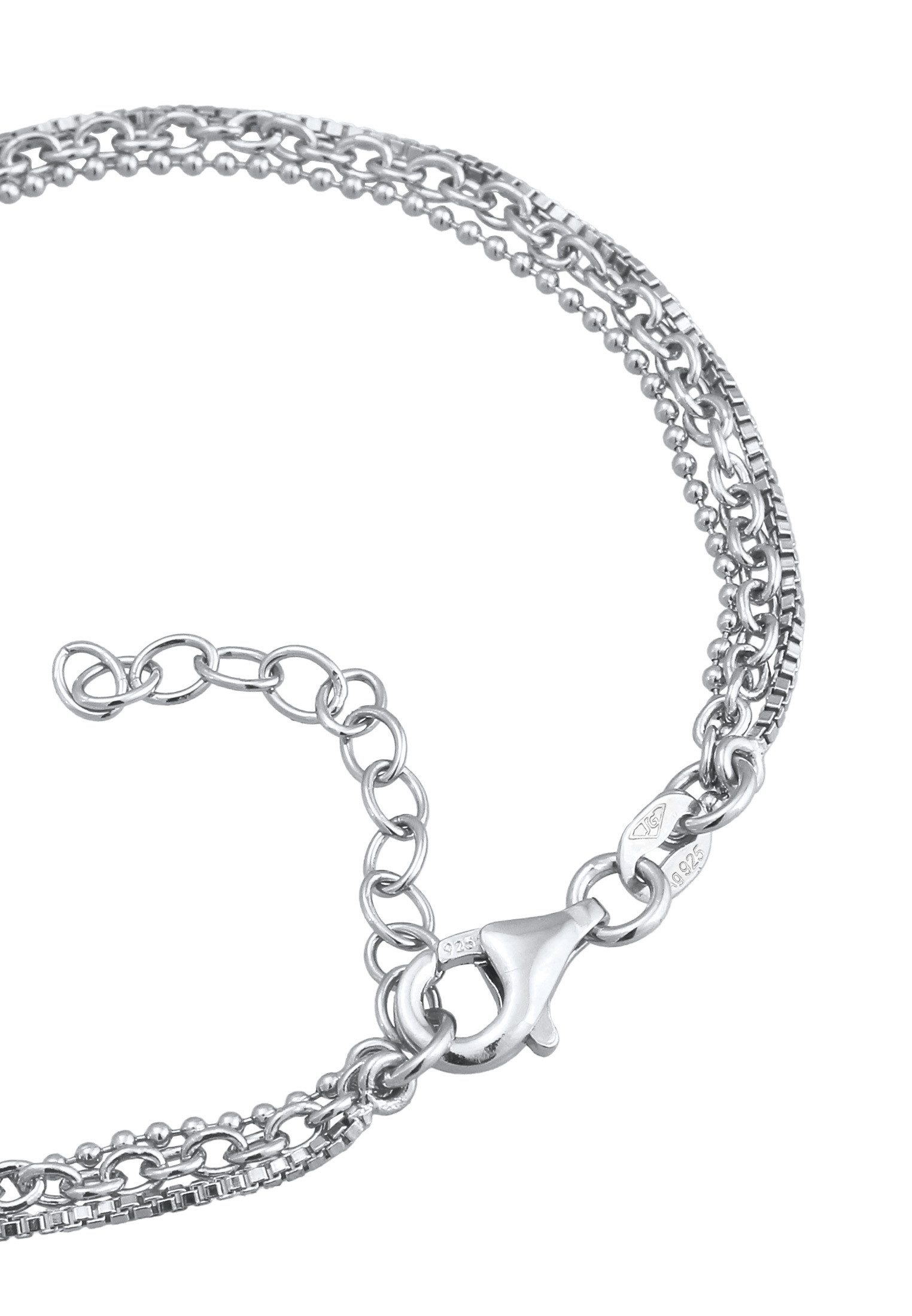 Elli Gliederarmband Layer Lagenlook 925 Sterling Silber