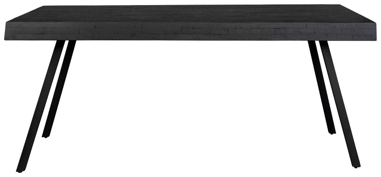 SURI Esstisch Platte BLACK Design 78 recycled 160 cm Teak x Esstisch Trendmöbel24