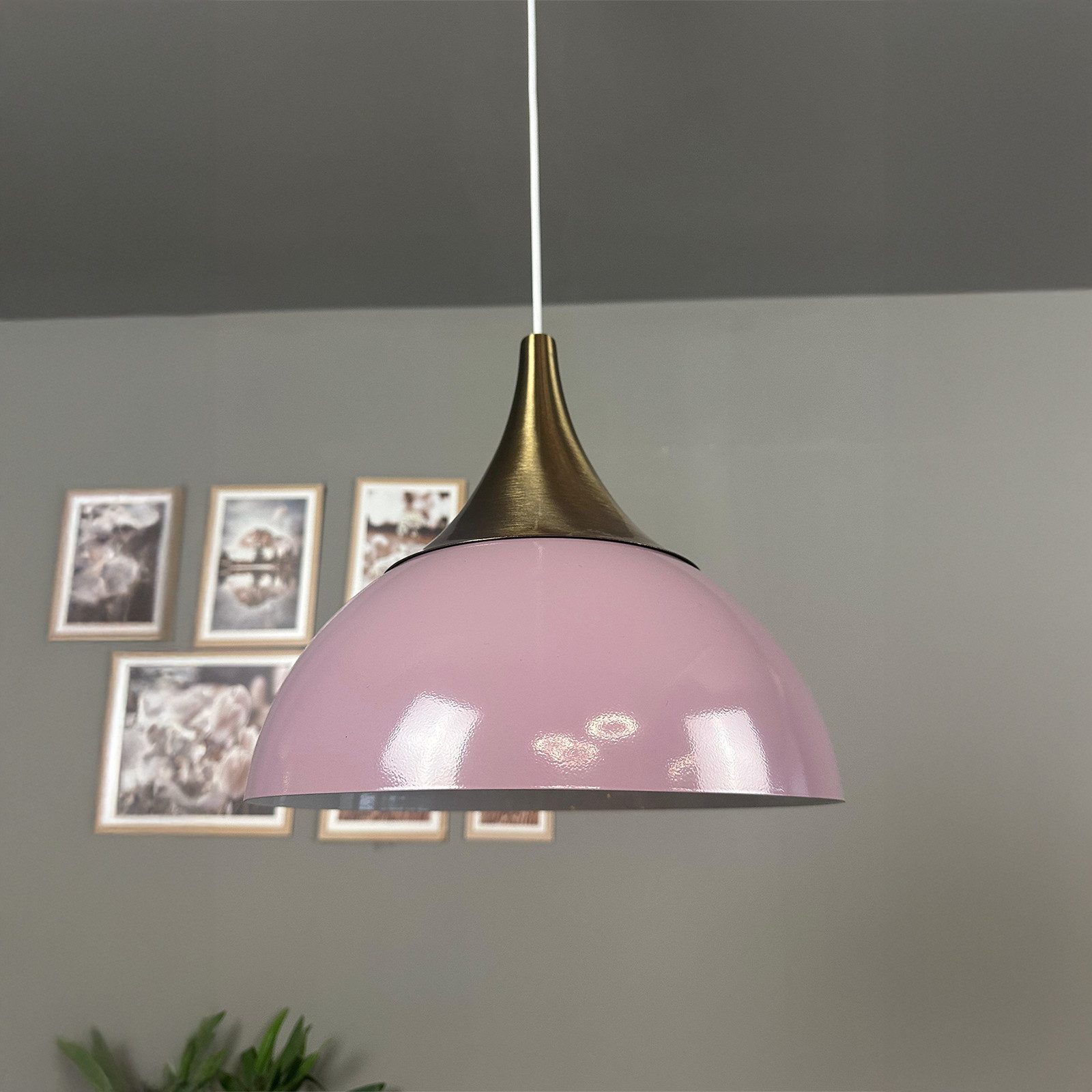 Bamyum Pendelleuchte Pendelleuchte Yimpi Metall Ø30 cm, E27, Moderne Pendelleuchte, ohne Leuchtmittel – Bild 4 von 5