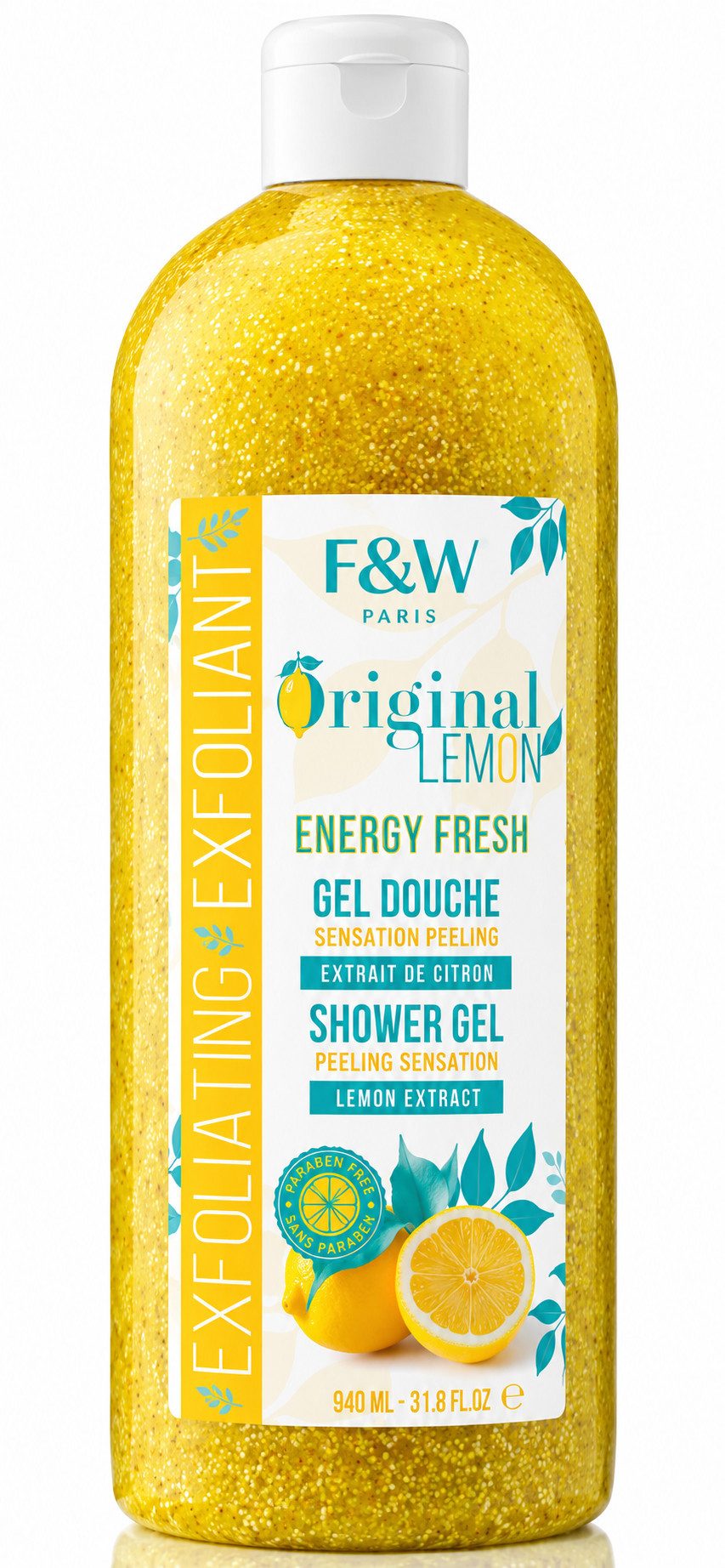Fair & White Paris Duschgel Fair & White Original Lemon Energy EXFOLIATING Shower Gel 940ml.