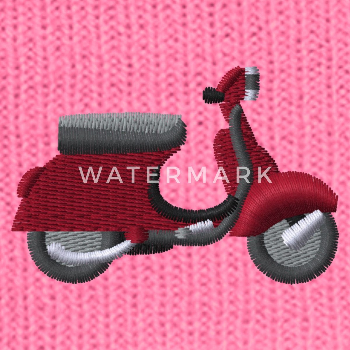 Spreadshirt Beanie Motorroller Stickerei Bestickte Wintermütze (1-St)