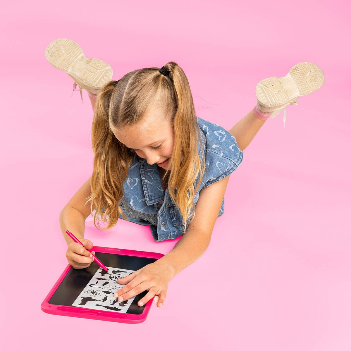 imoshion imoshion LCD-Zeichentablett für Kinder - Mit Farbbildschirm und 2 Stif Grafiktablett – Bild 3 von 5