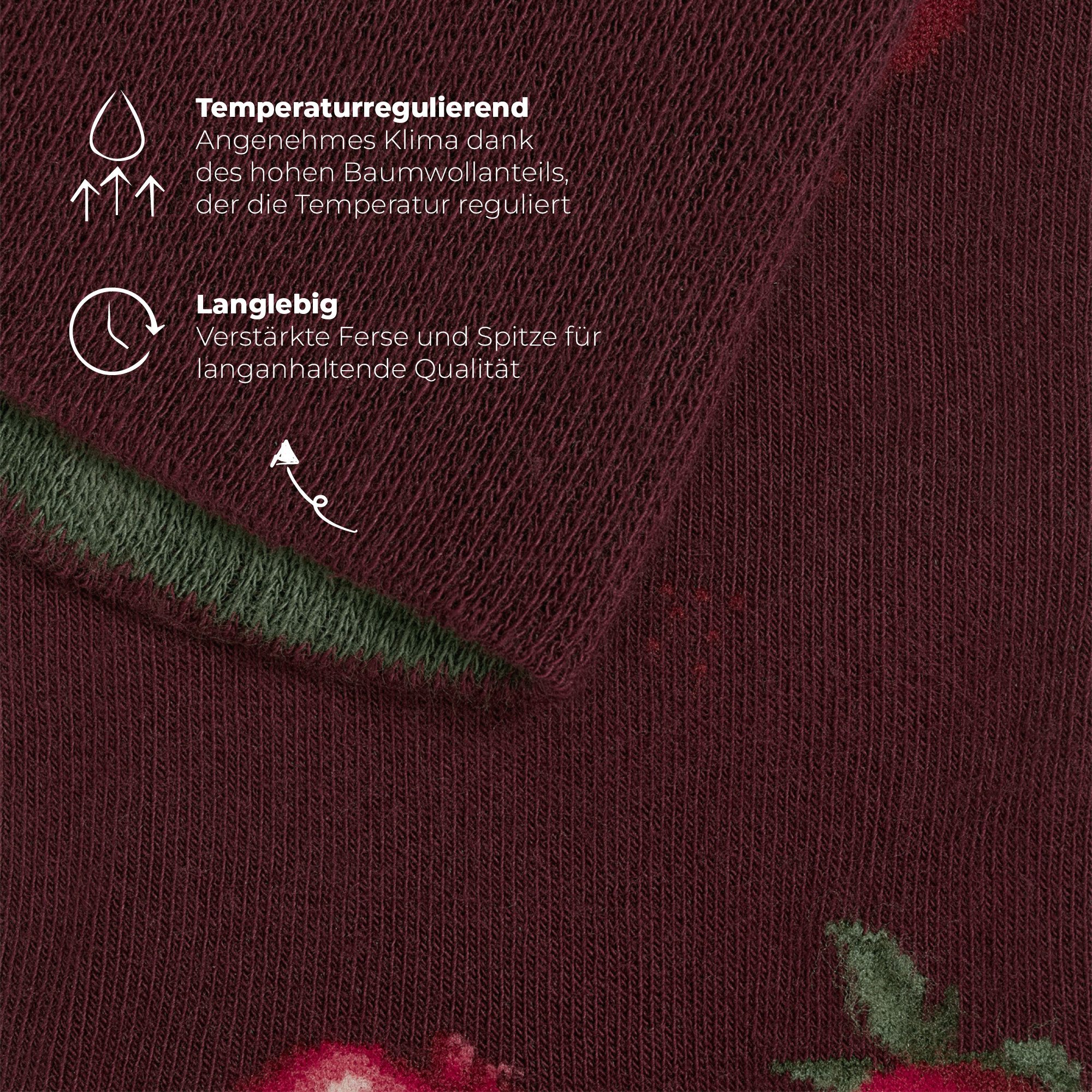 von Jungfeld Socken Best of Icons Bio-Baumwolle 35-46 Unisex (1-Paar, 1 Paar) Motivsocken aus Bio-Baumwolle für Damen & Herren