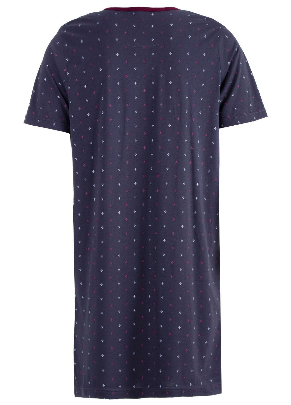 Henry Terre Nachthemd Nachthemd Kurzarm - anthrazit Blatt